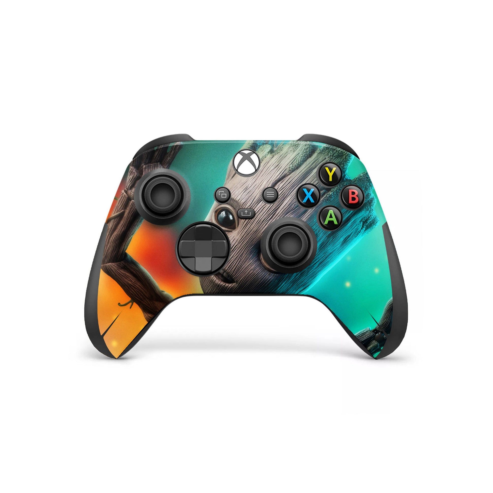 A video game skin featuring a Floral Colossus 3 design for the Xbox Series Wireless Controller.