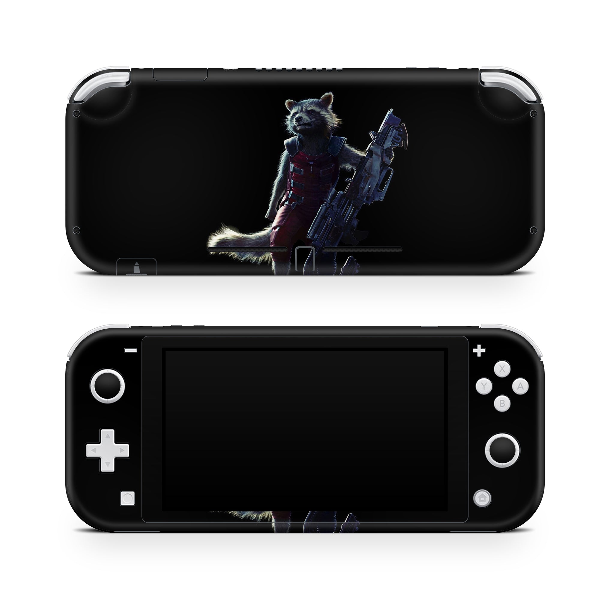 A video game skin featuring a Astro Bandit 3 design for the Nintendo Switch Lite.