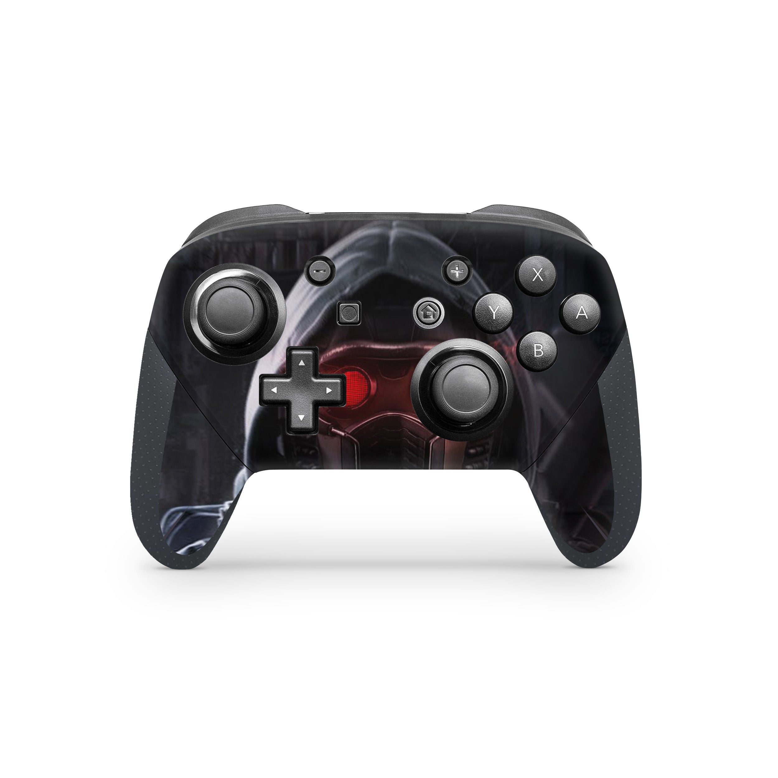 A video game skin featuring a Legendary Outlaw 4 design for the Nintendo Switch Pro Controller.