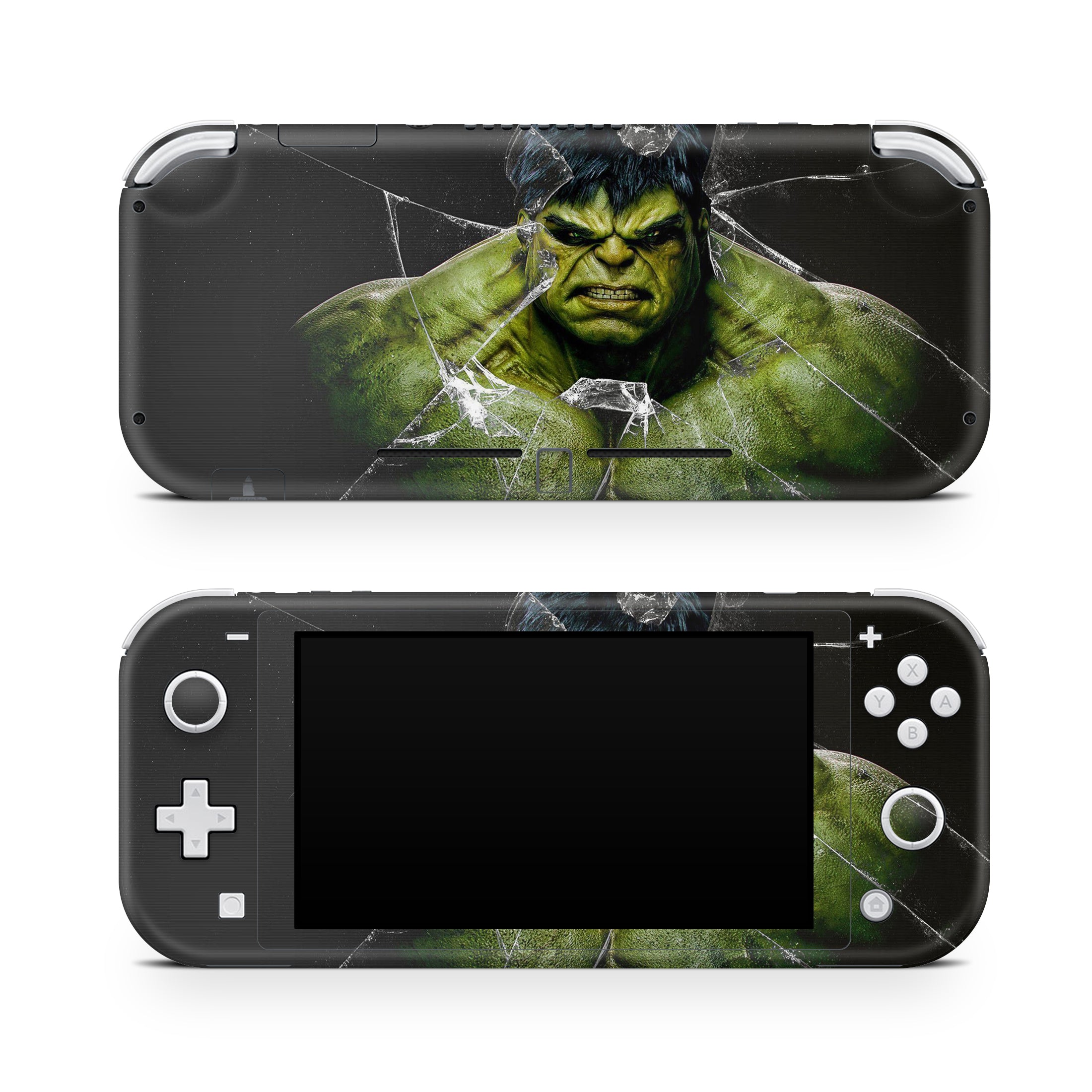 A video game skin featuring a Colossal Green Titan 3 design for the Nintendo Switch Lite.