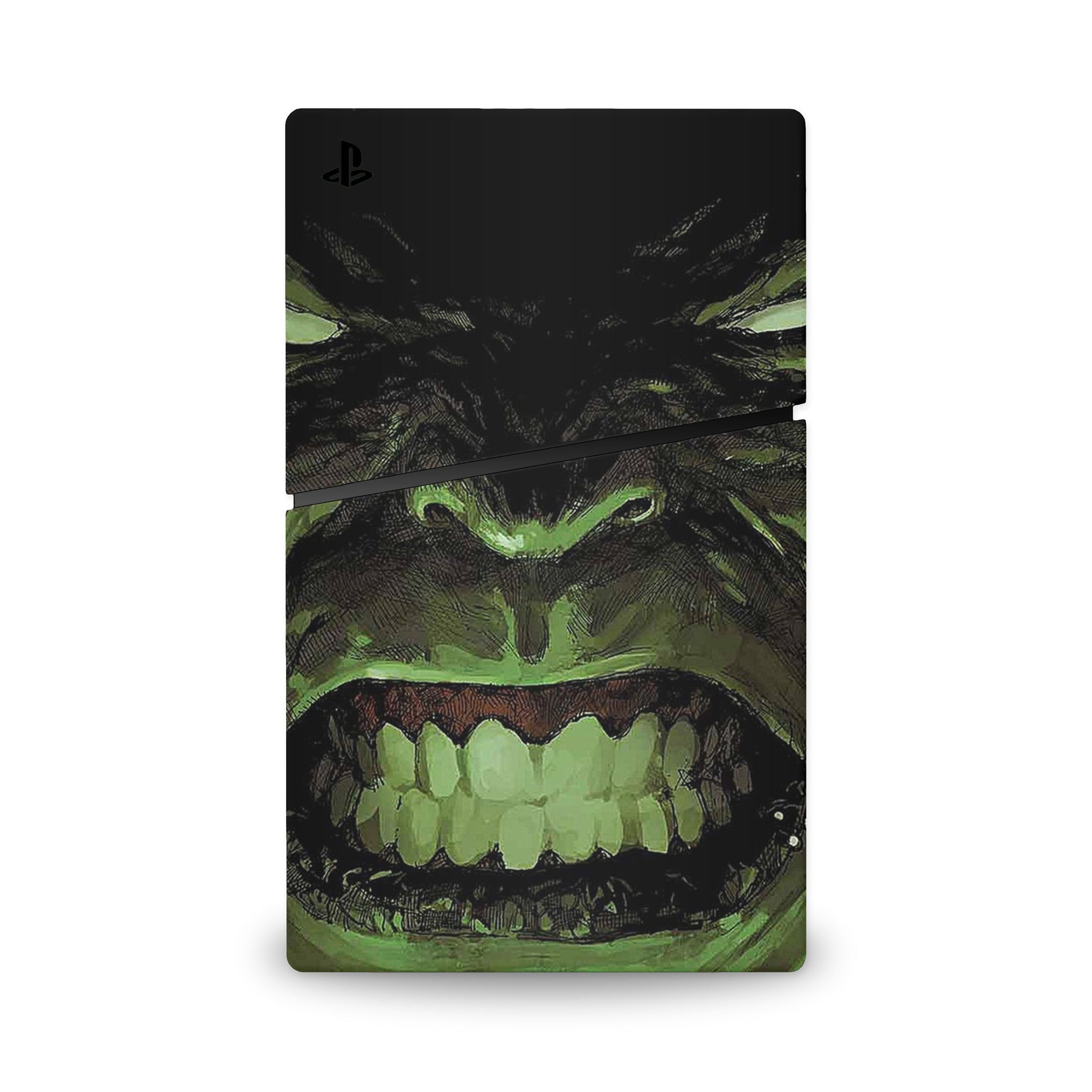 A video game skin featuring a Colossal Green Titan 4 design for the PS5 Slim Digital.