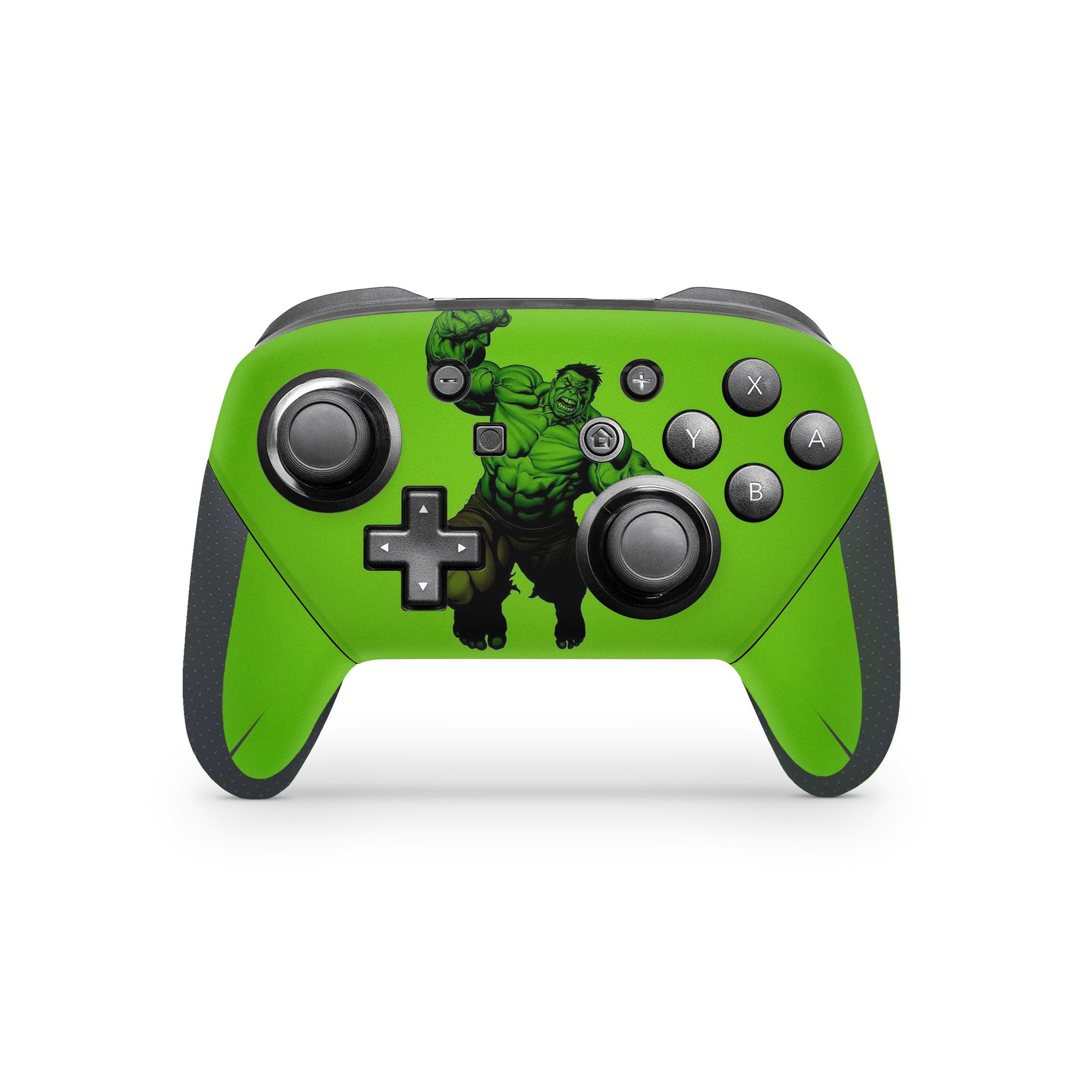 A video game skin featuring a Colossal Green Titan 6 design for the Nintendo Switch Pro Controller.