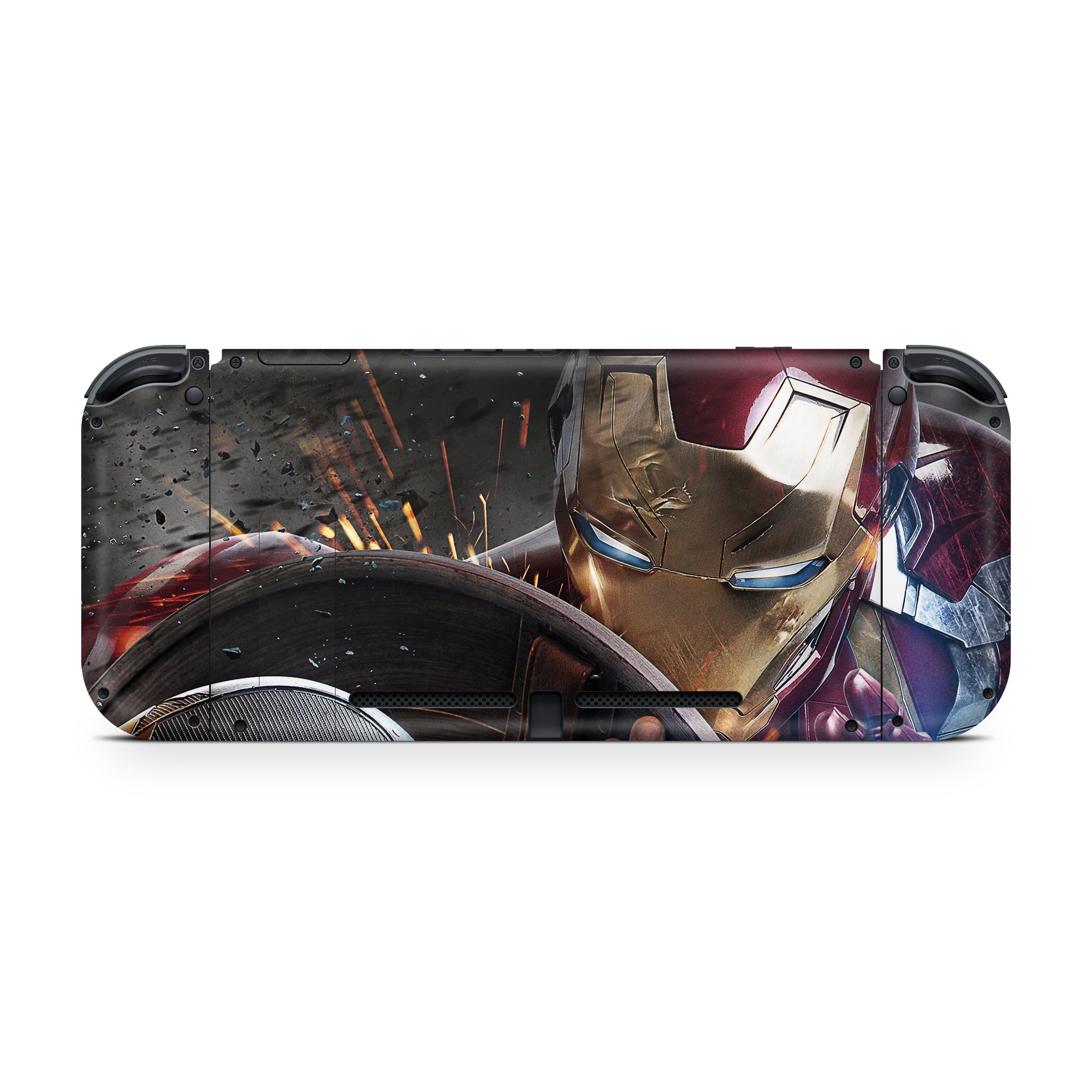 A video game skin featuring a Armored Avenger 1 design for the Nintendo Switch.