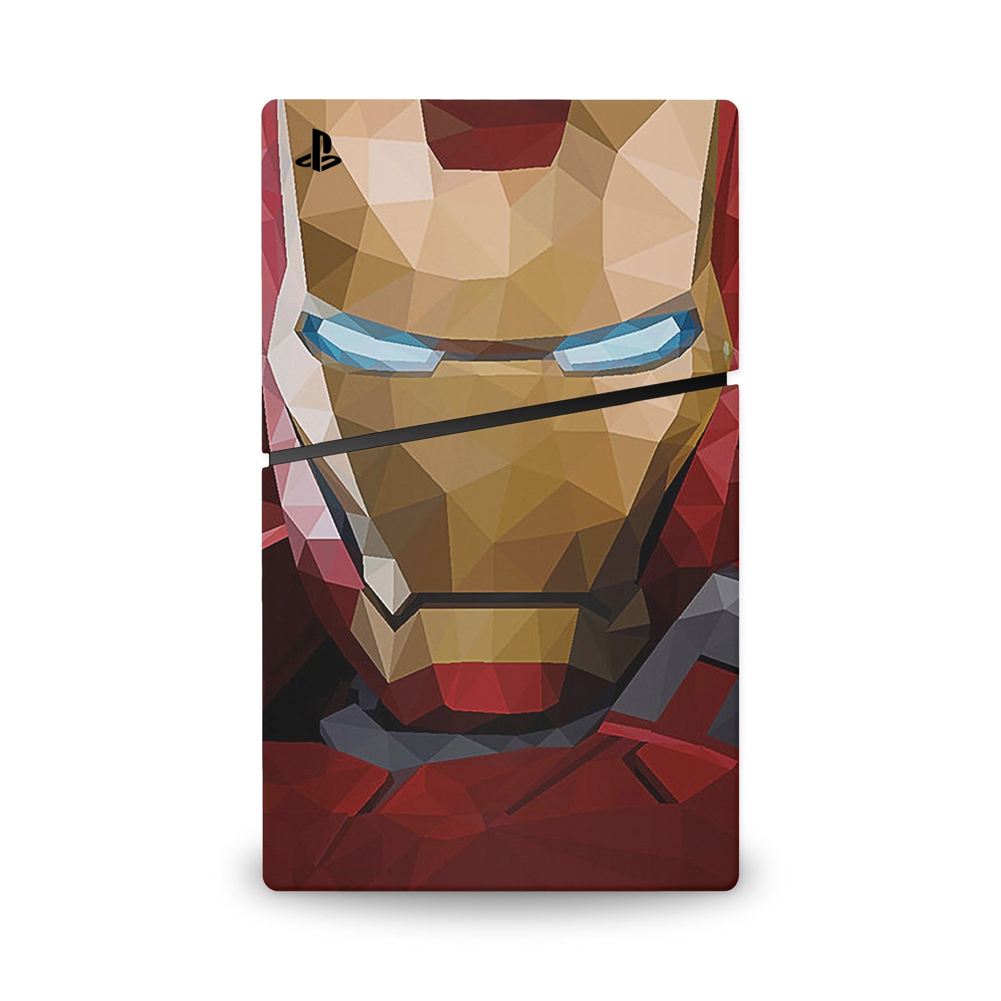 A video game skin featuring a Armored Avenger 10 design for the PS5 Slim Digital.