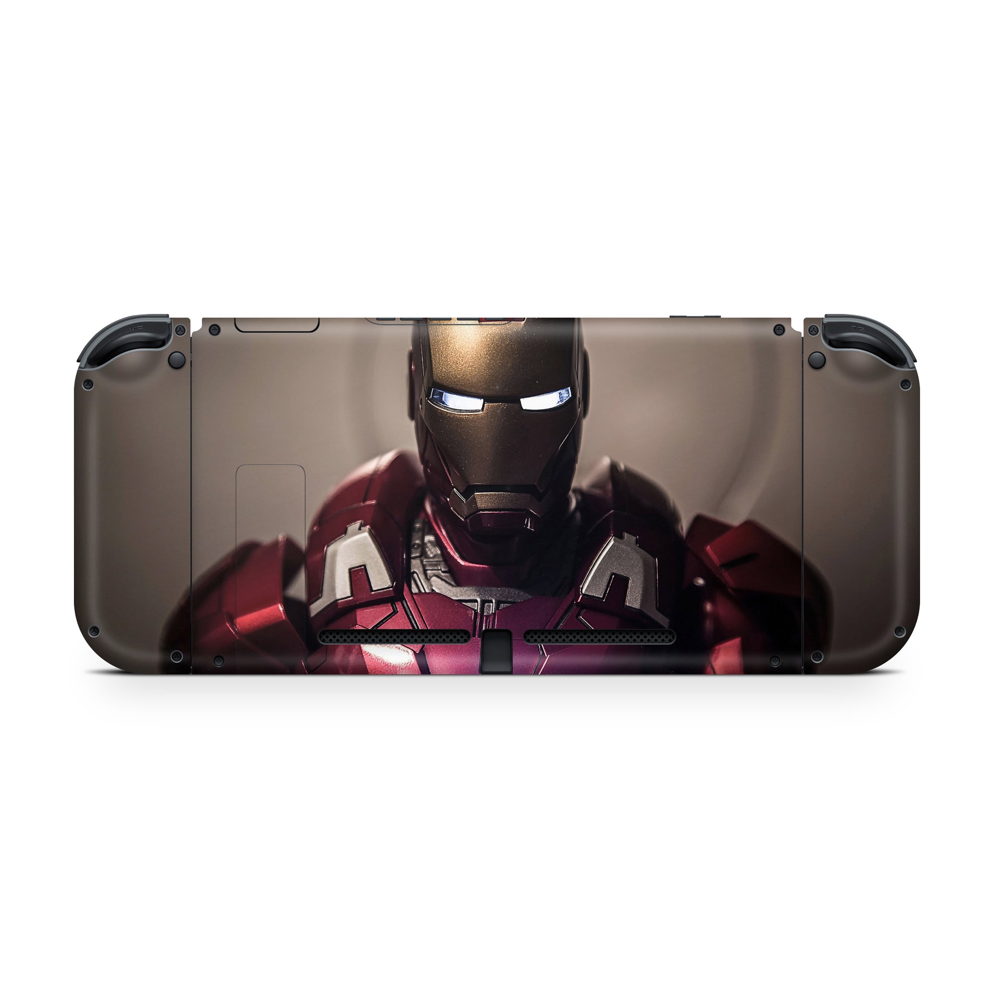 A video game skin featuring a Armored Avenger 11 design for the Nintendo Switch.