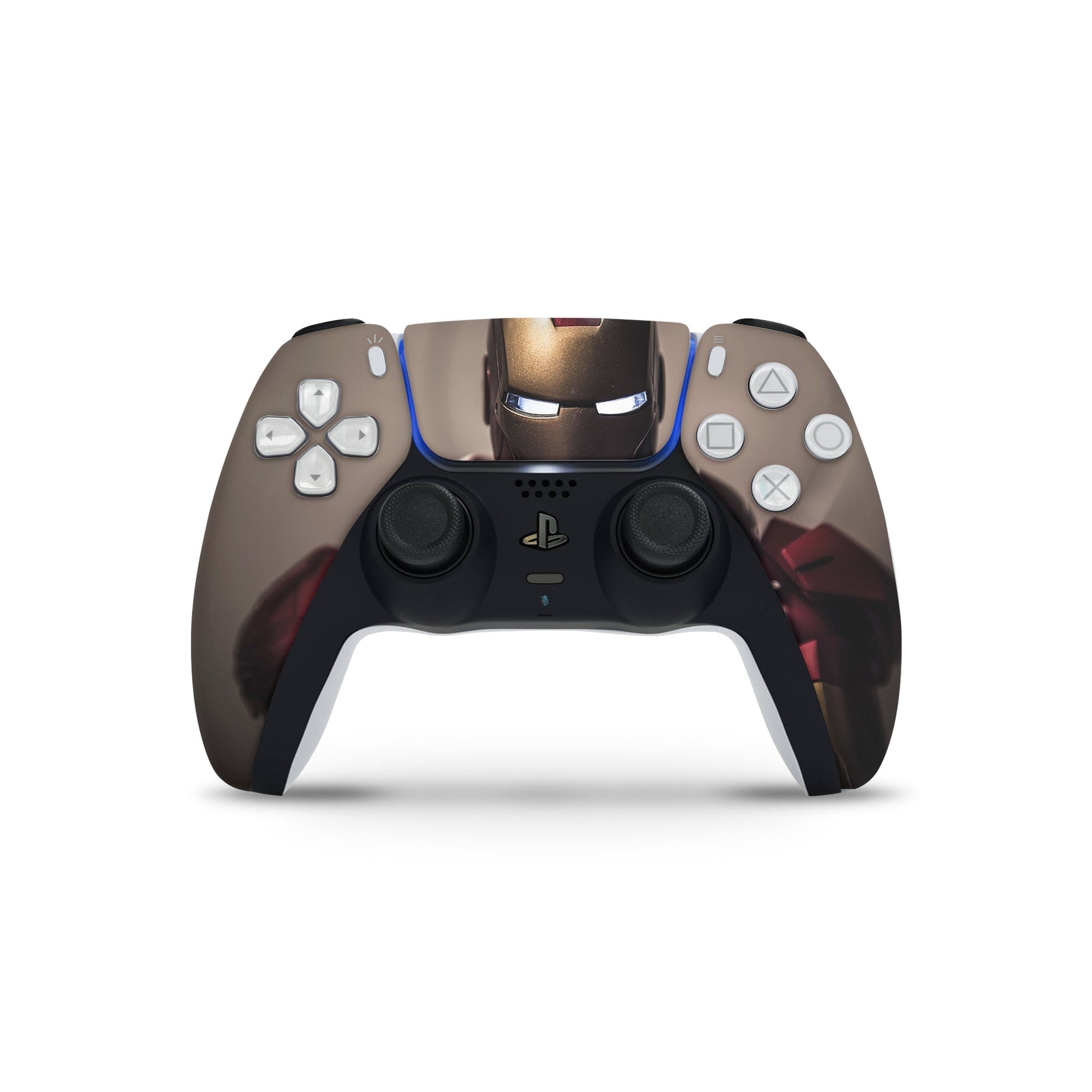 A video game skin featuring a Armored Avenger 11 design for the PS5 Controller.