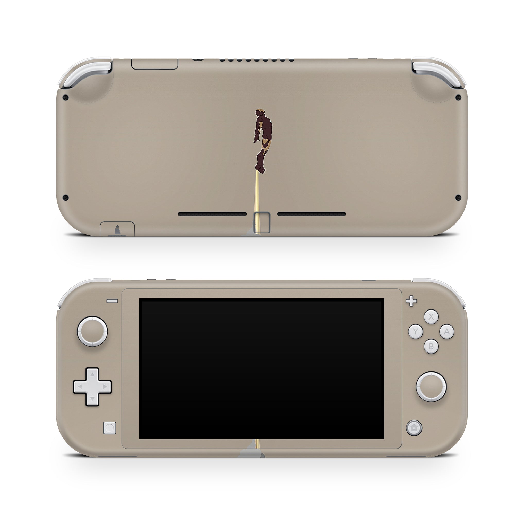 A video game skin featuring a Armored Avenger 13 design for the Nintendo Switch Lite.