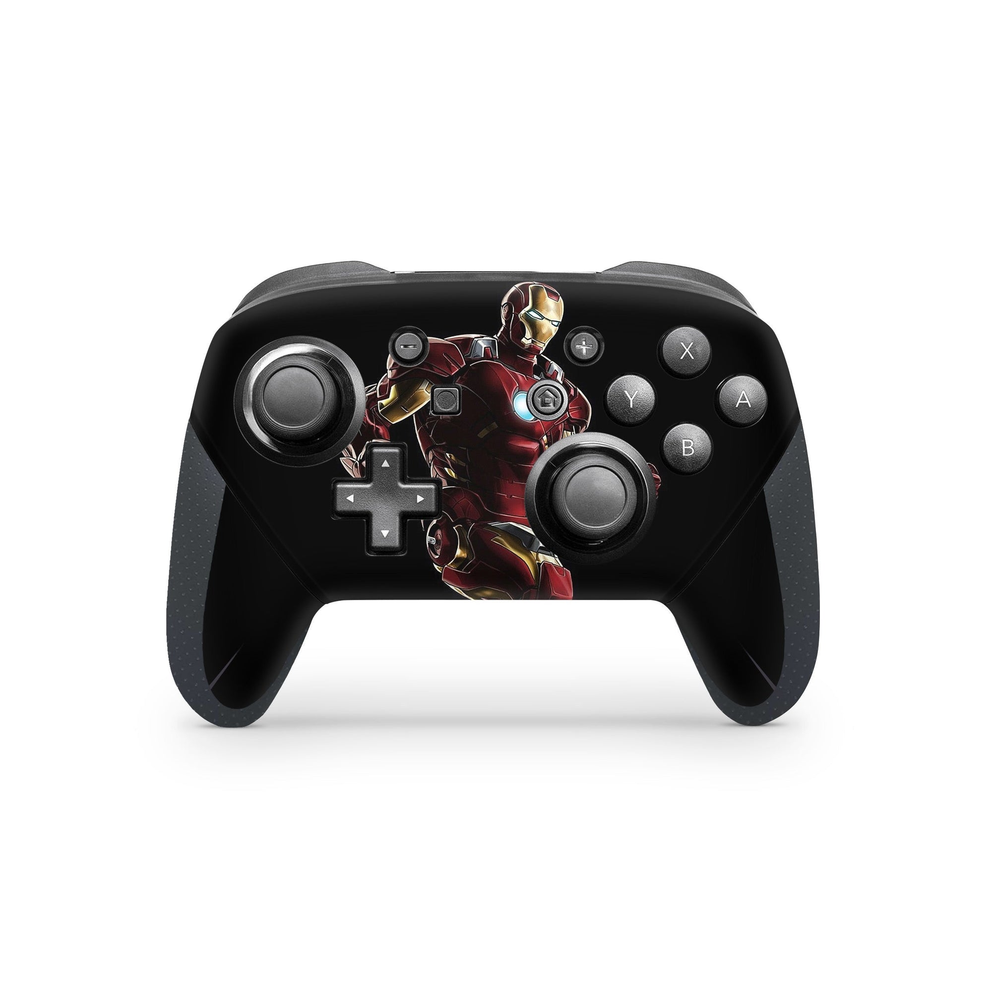 A video game skin featuring a Armored Avenger 14 design for the Nintendo Switch Pro Controller.