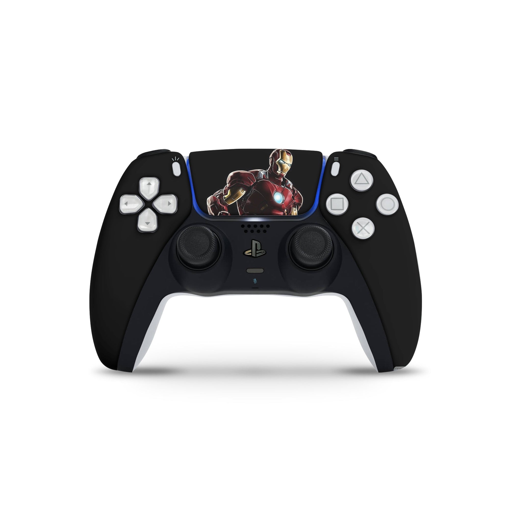 A video game skin featuring a Armored Avenger 14 design for the PS5 Controller.