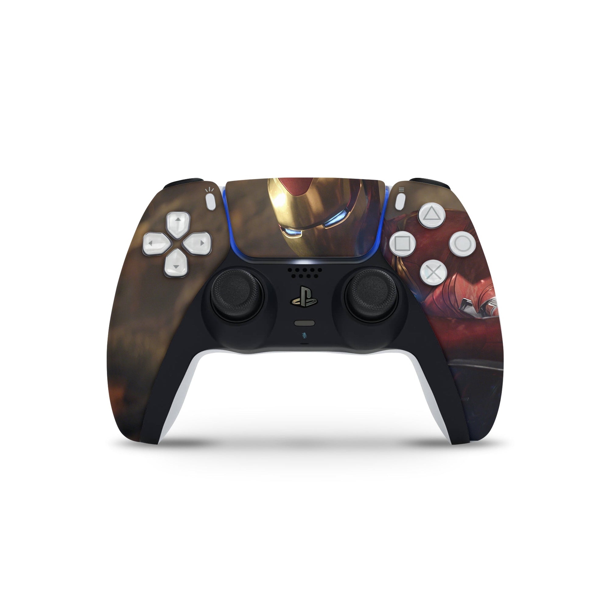 A video game skin featuring a Armored Avenger 2 design for the PS5 Controller.