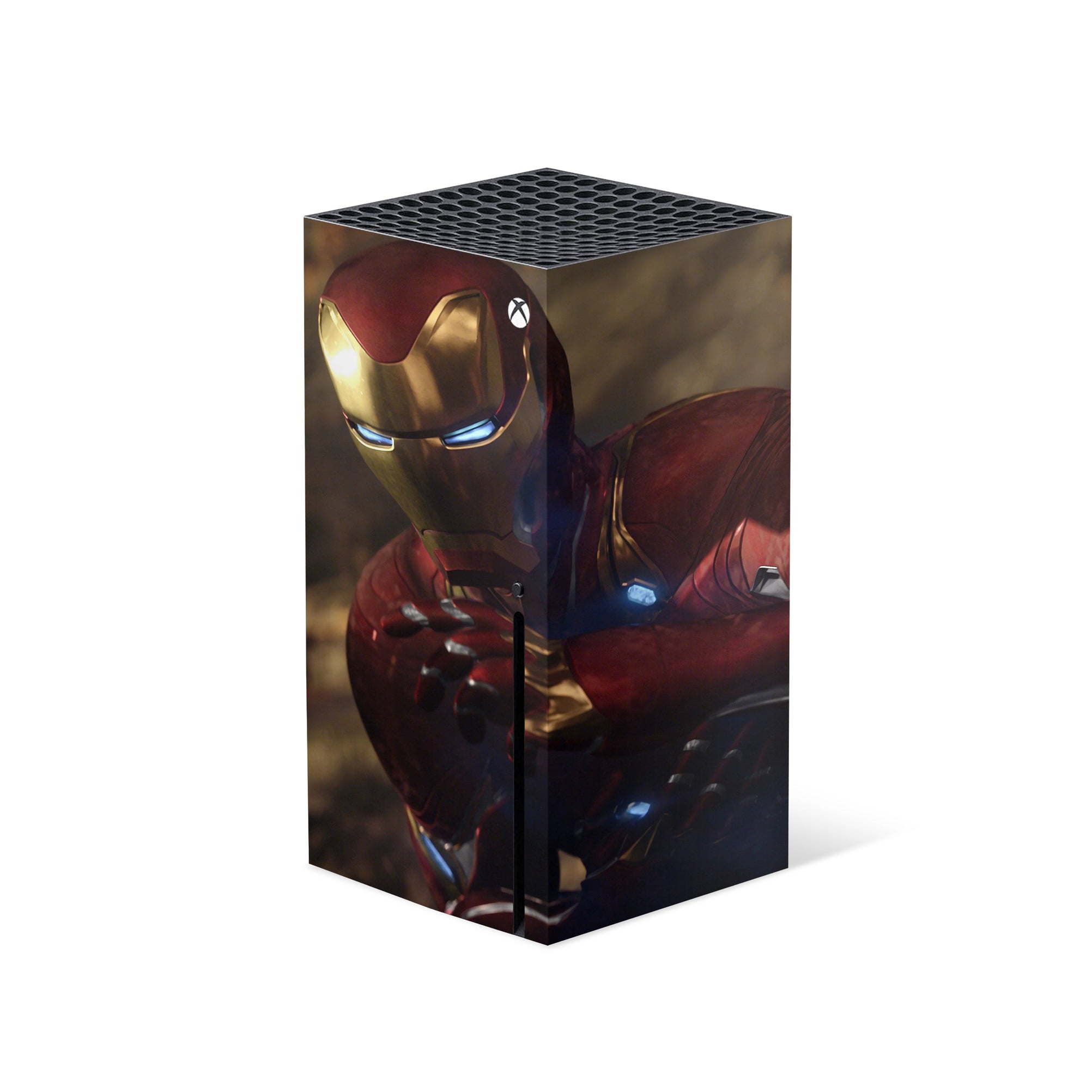 A video game skin featuring a Armored Avenger 2 design for the Xbox Series X.