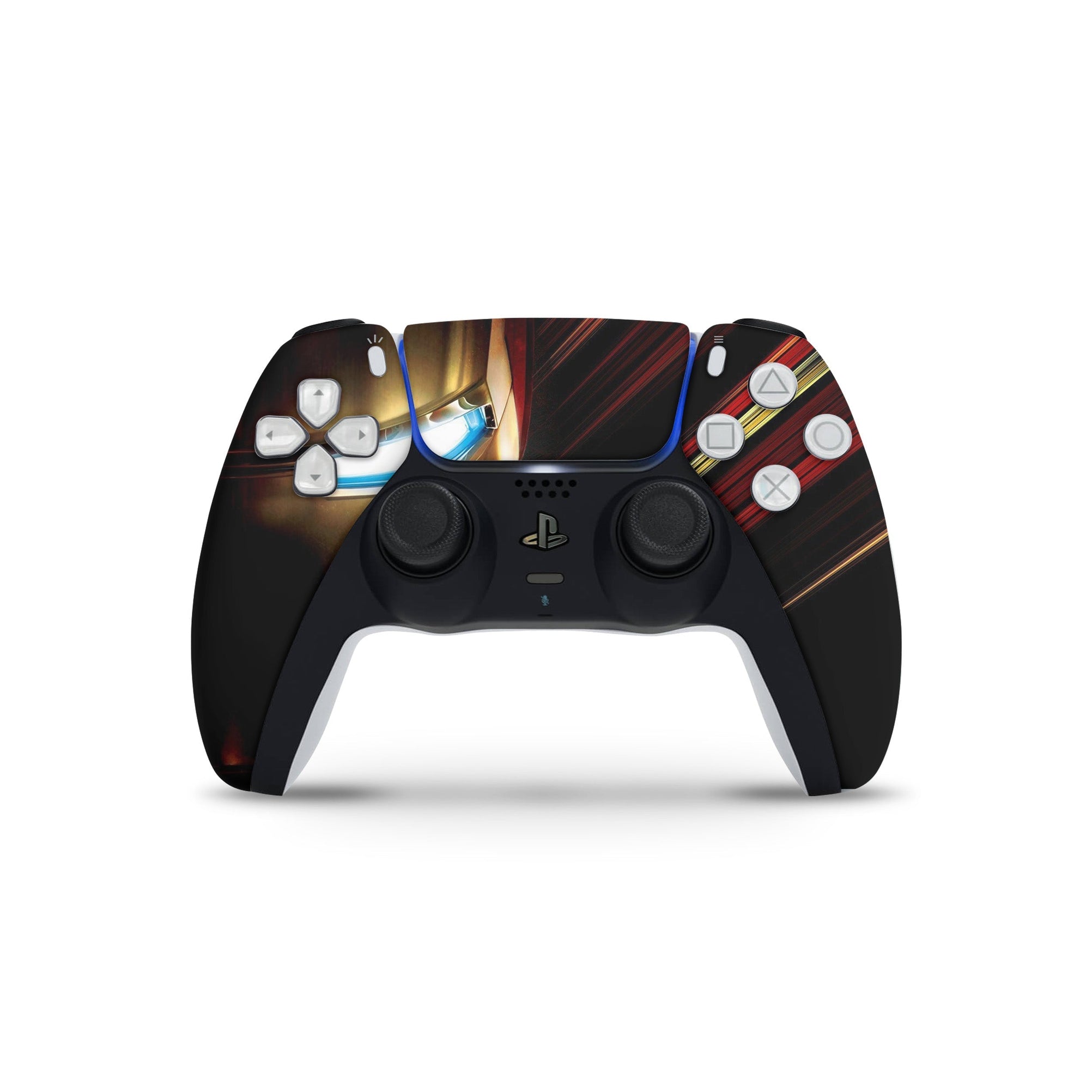 A video game skin featuring a Armored Avenger 3 design for the PS5 Controller.