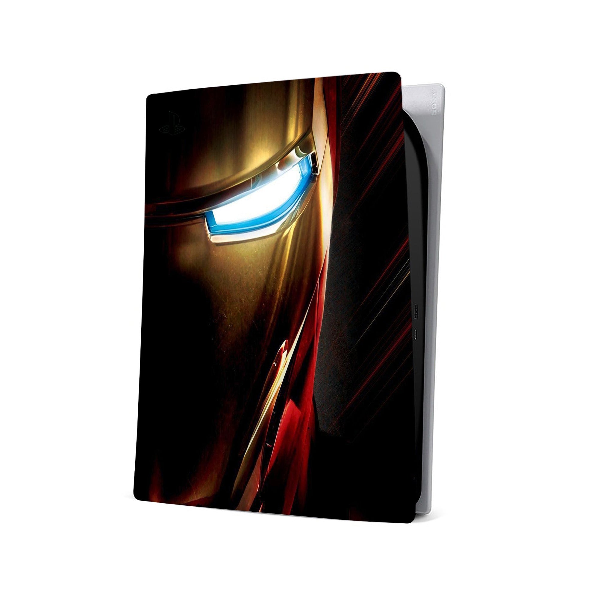 A video game skin featuring a Armored Avenger 3 design for the PS5 Digital.