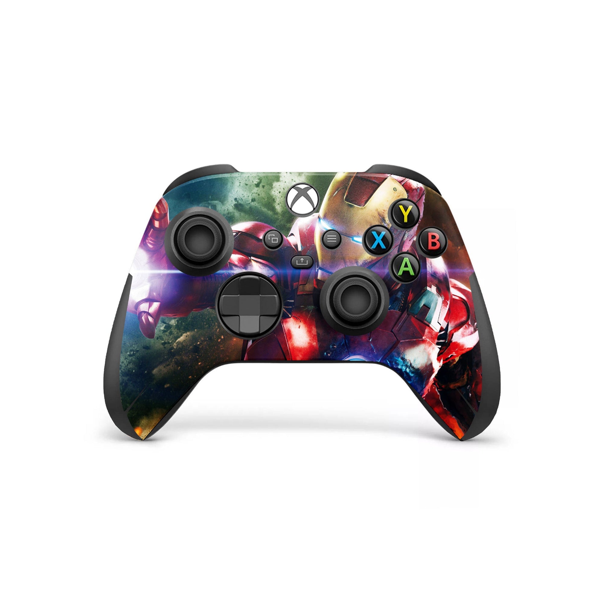 A video game skin featuring a Armored Avenger 4 design for the Xbox Series X Controller.