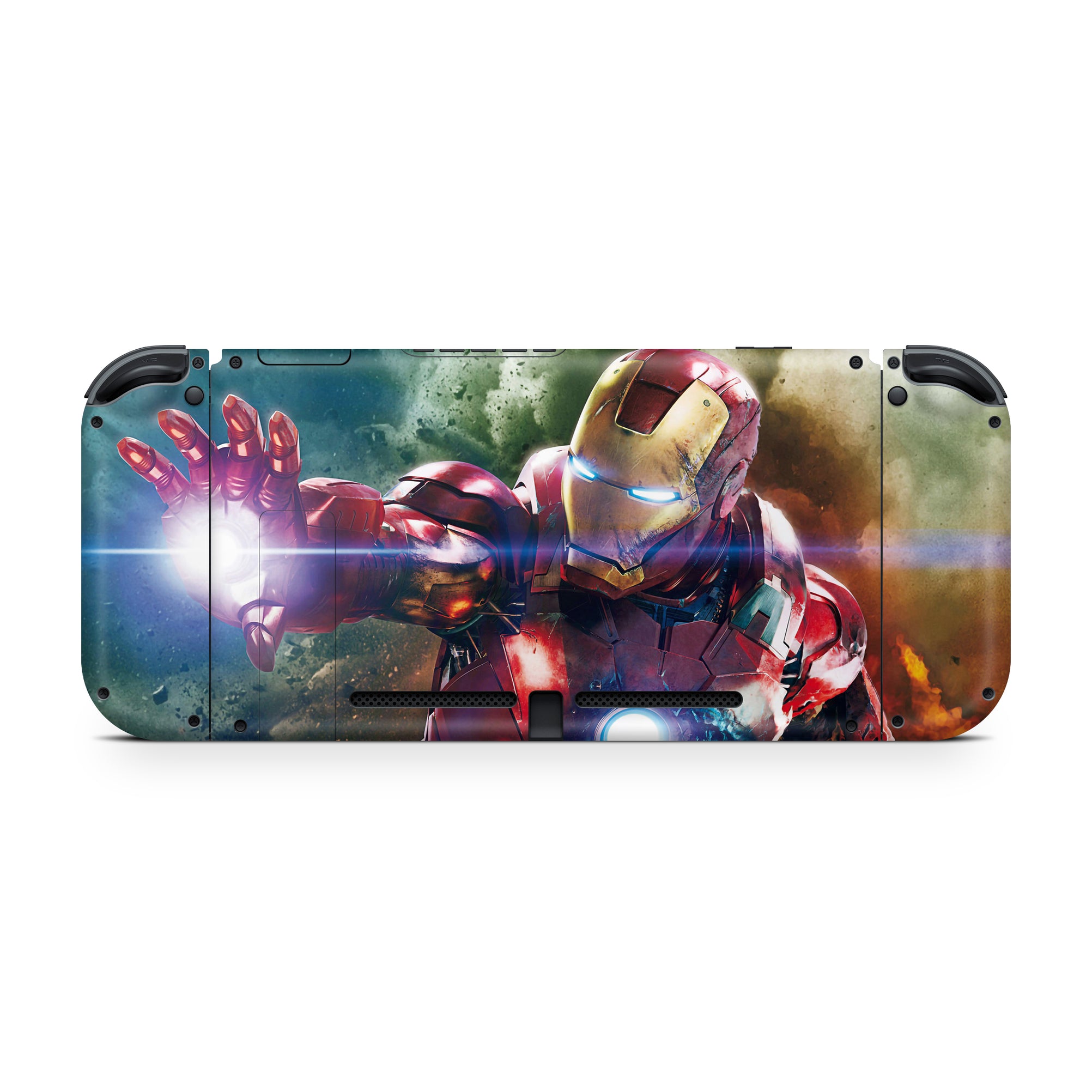 A video game skin featuring a Armored Avenger 4 design for the Nintendo Switch.