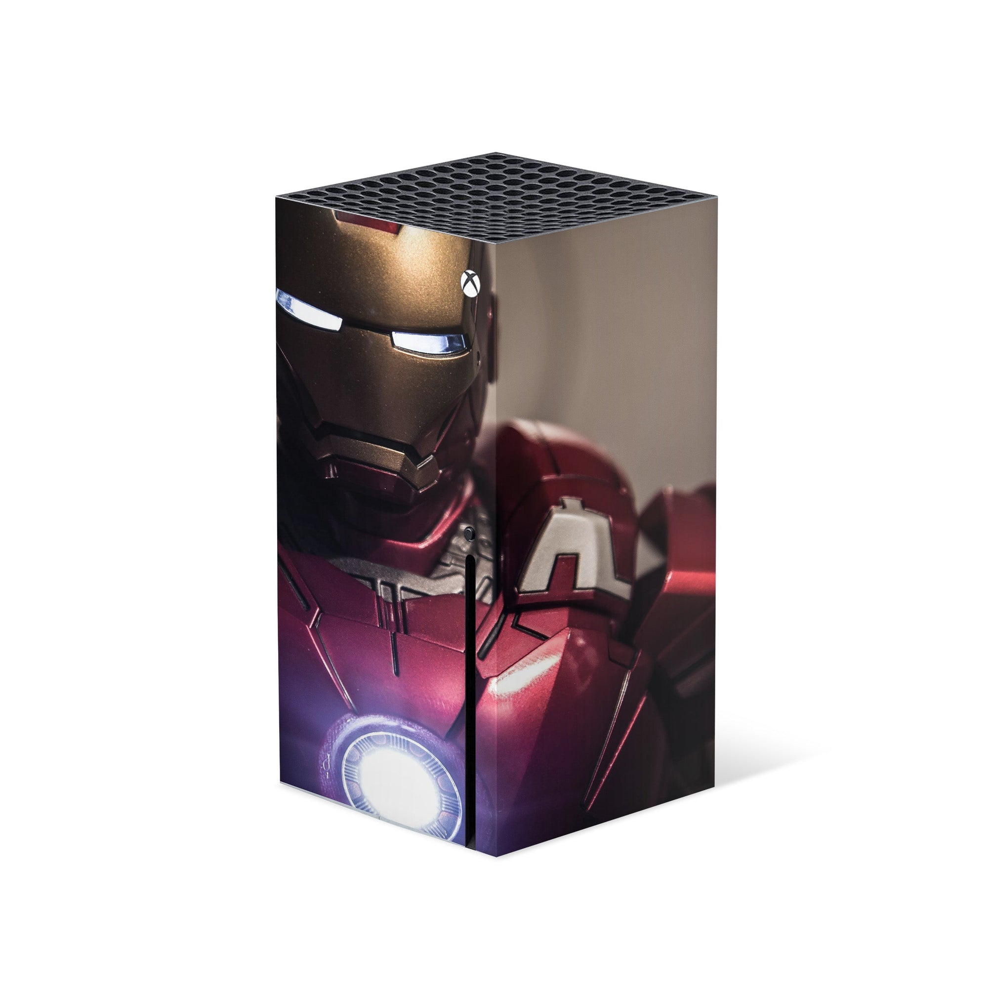 A video game skin featuring a Armored Avenger 5 design for the Xbox Series X.