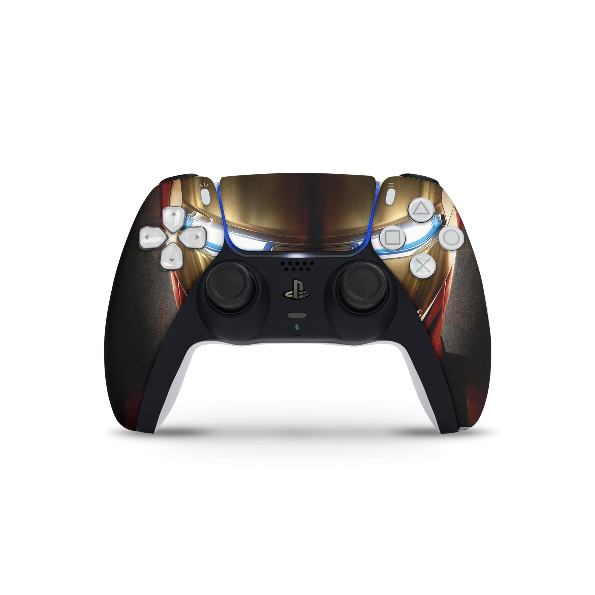 A video game skin featuring a Armored Avenger 6 design for the PS5 Controller.