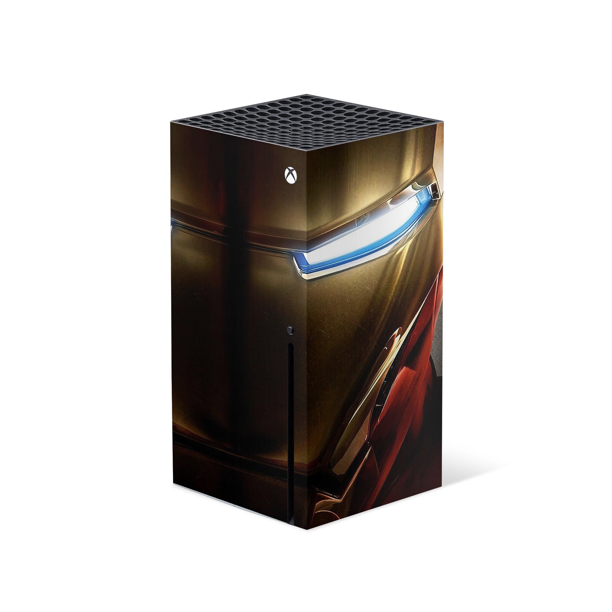 A video game skin featuring a Armored Avenger 6 design for the Xbox Series X.