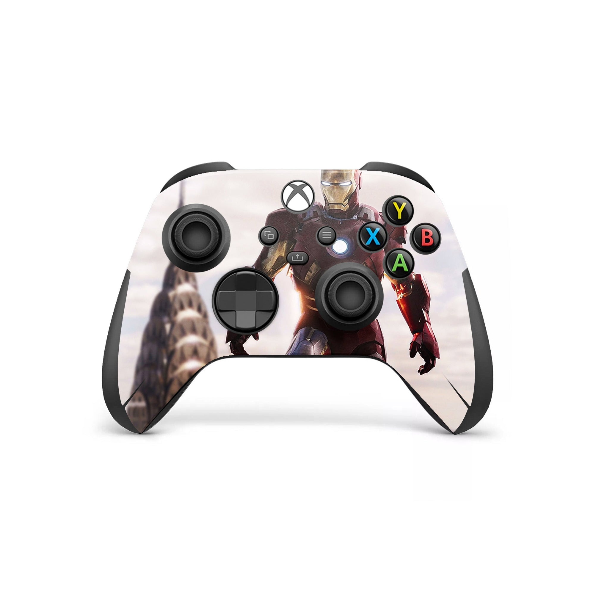 A video game skin featuring a Armored Avenger 7 design for the Xbox Series Wireless Controller.