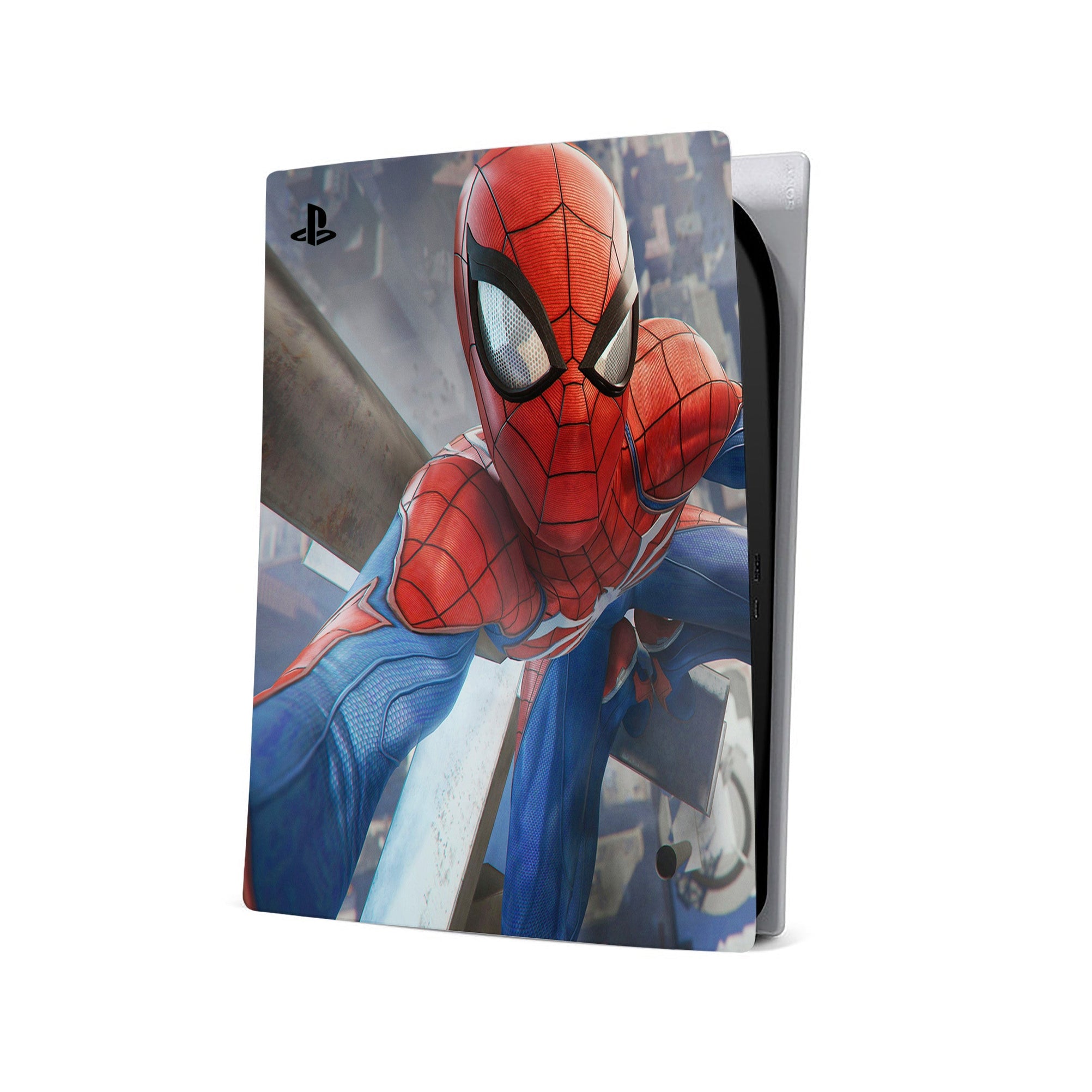 A video game skin featuring a Super Wall Crawler 1 design for the PS5 Digital.