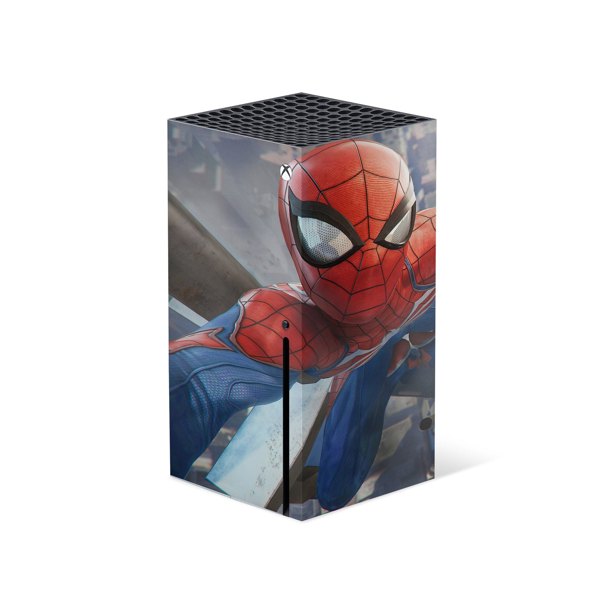 A video game skin featuring a Super Wall Crawler 1 design for the Xbox Series X.