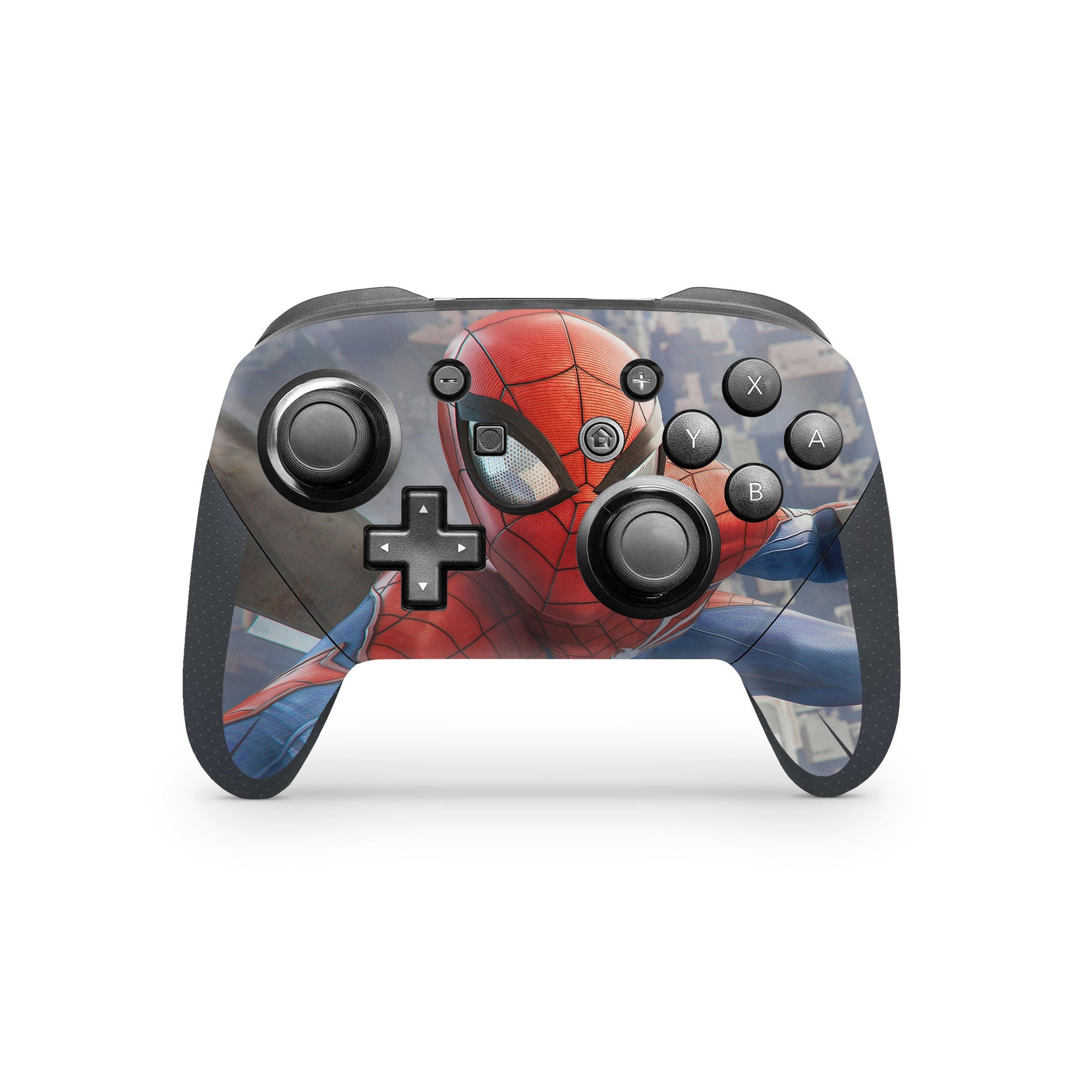 A video game skin featuring a Super Wall Crawler 1 design for the Nintendo Switch Pro Controller.