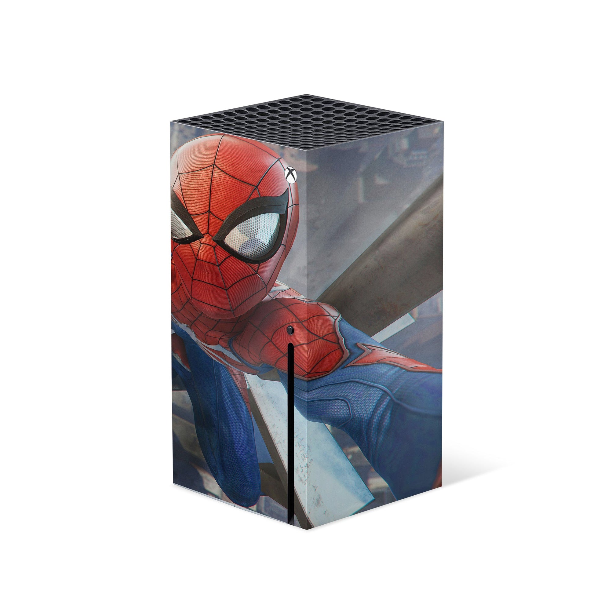 A video game skin featuring a Super Wall Crawler 10 design for the Xbox Series X.