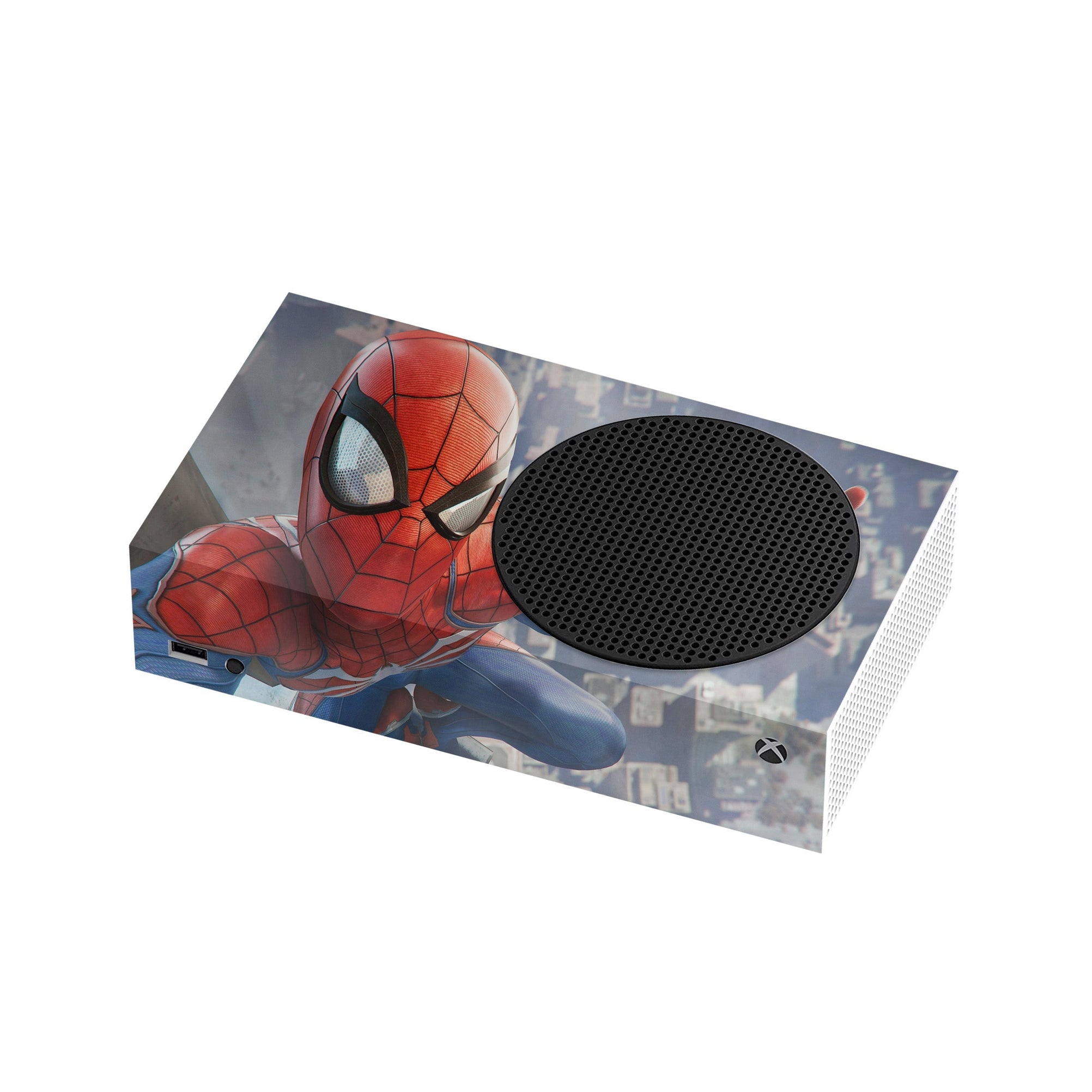 A video game skin featuring a Super Wall Crawler 10 design for the Xbox Series S.