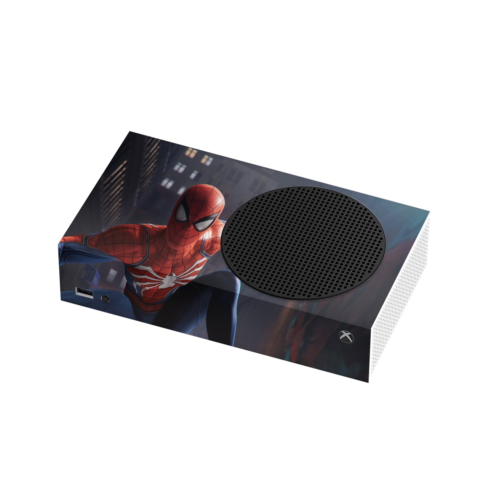 A video game skin featuring a Super Wall Crawler 2 design for the Xbox Series S.