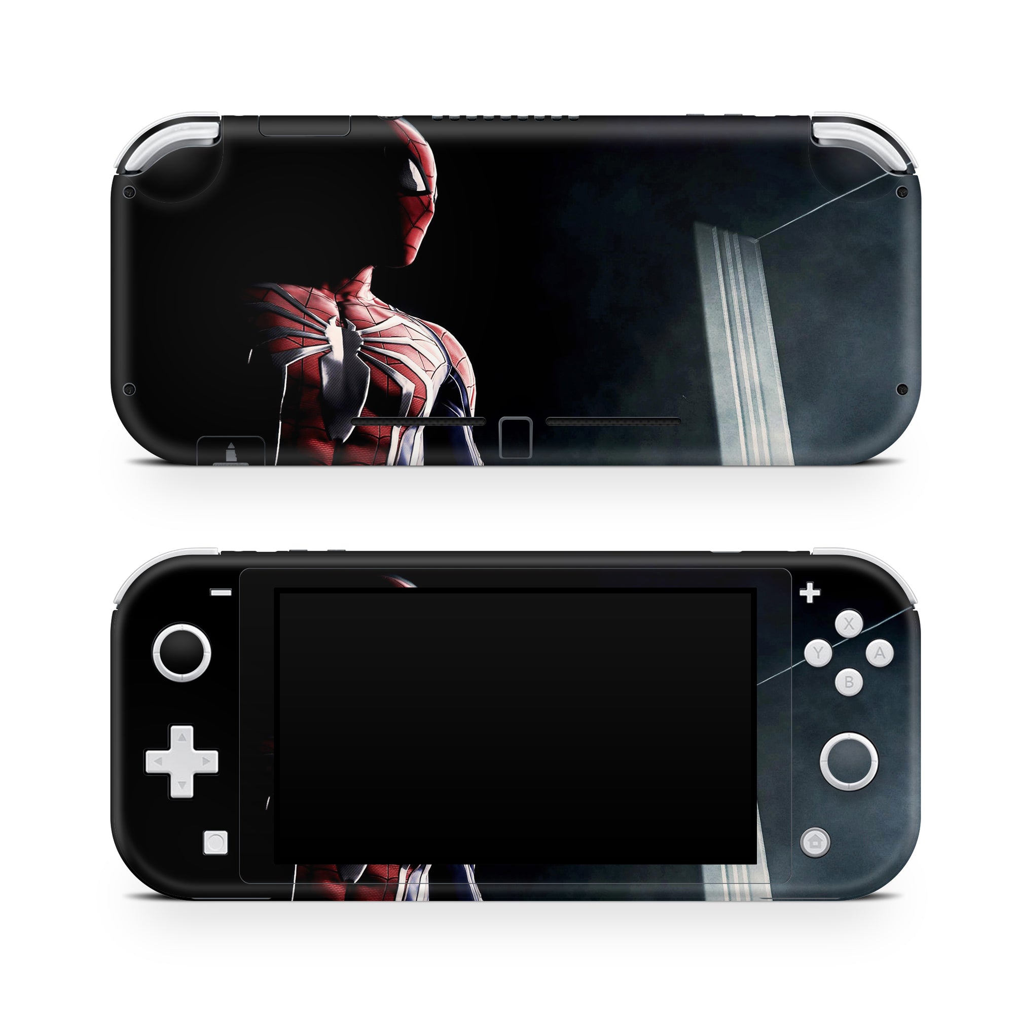 A video game skin featuring a Super Wall Crawler 3 design for the Nintendo Switch Lite.