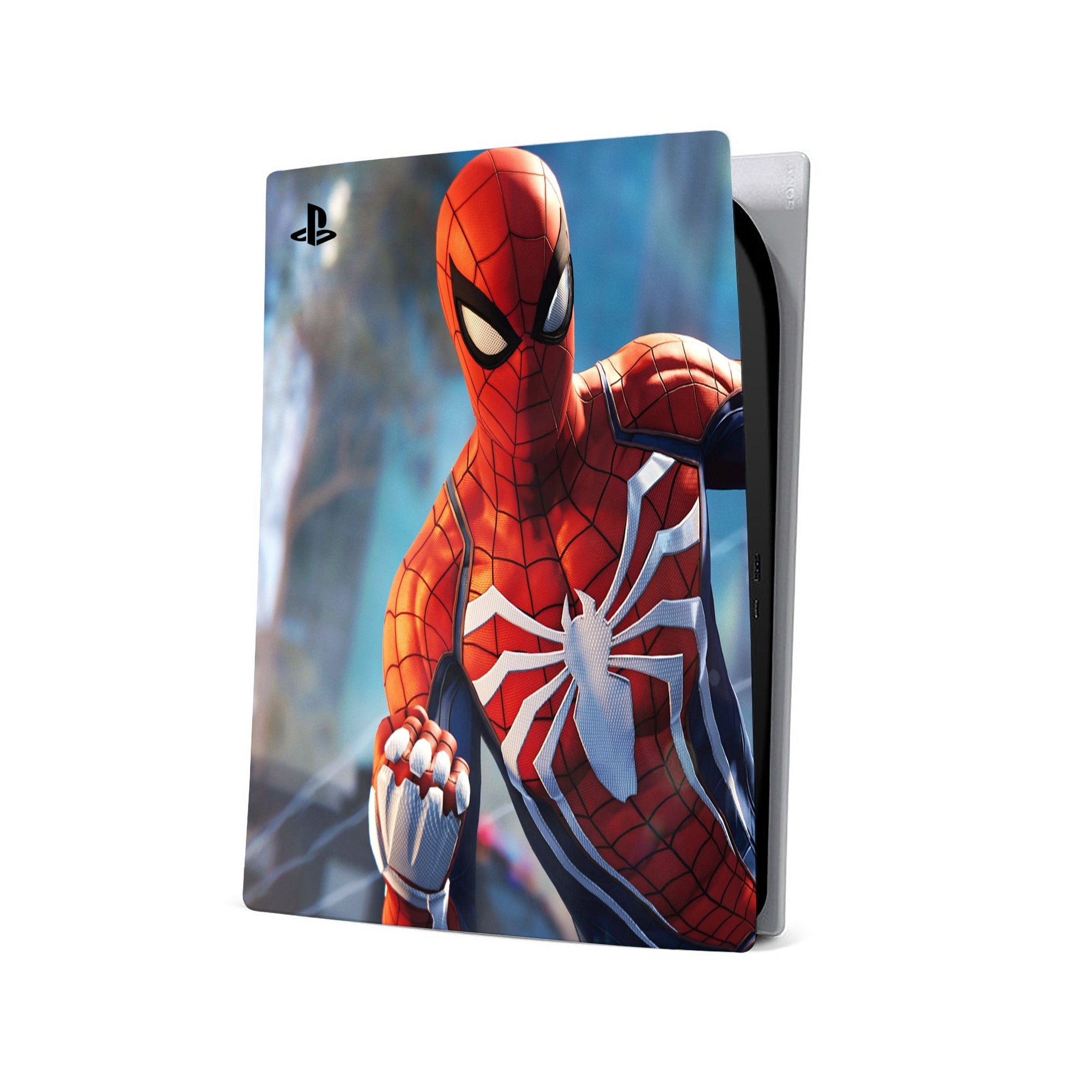 A video game skin featuring a Super Wall Crawler 4 design for the PS5 Digital.