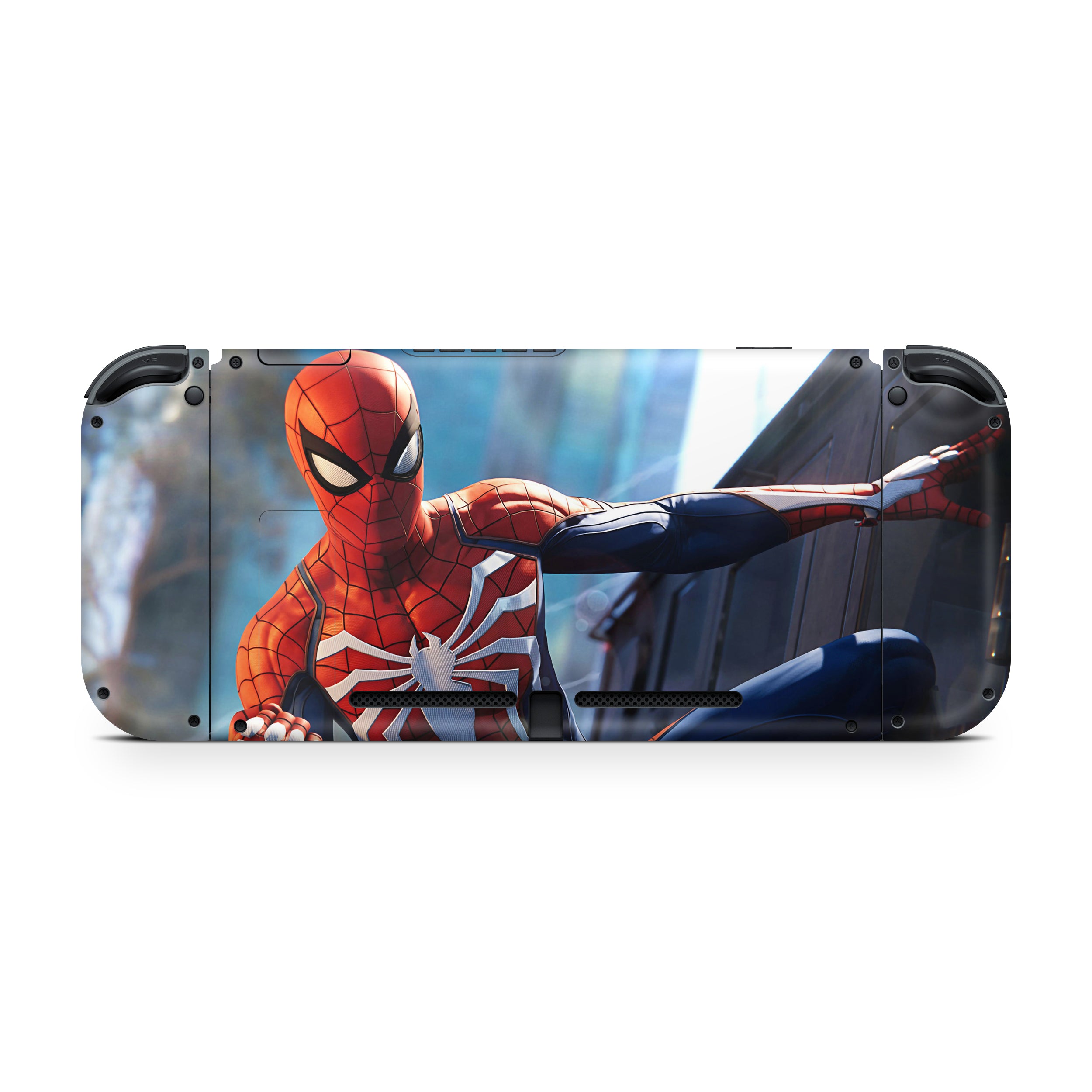 A video game skin featuring a Super Wall Crawler 4 design for the Nintendo Switch.