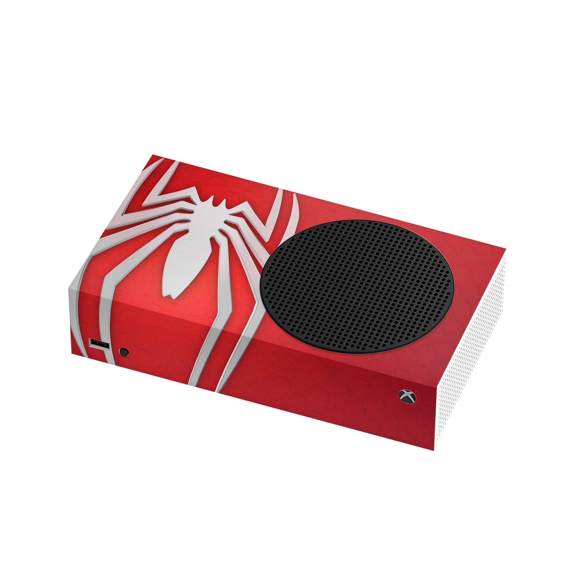 A video game skin featuring a Super Wall Crawler 5 design for the Xbox Series S.