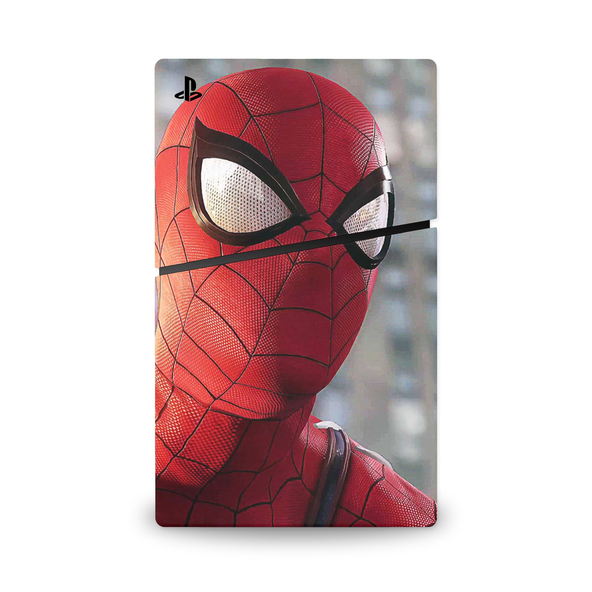 A video game skin featuring a Super Wall Crawler 6 design for the PS5 Digital Slim.