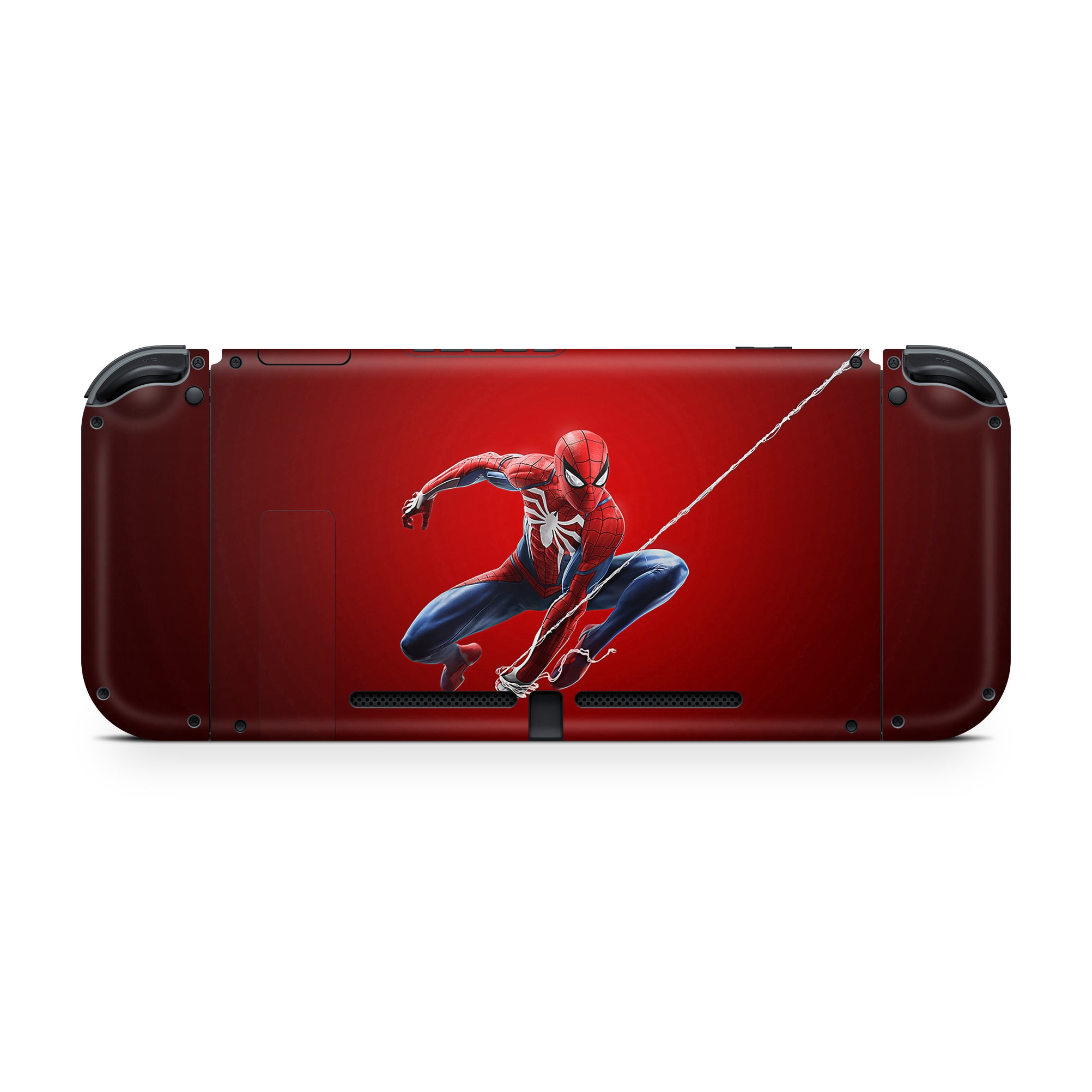 A video game skin featuring a Super Wall Crawler 7 design for the Nintendo Switch OLED.