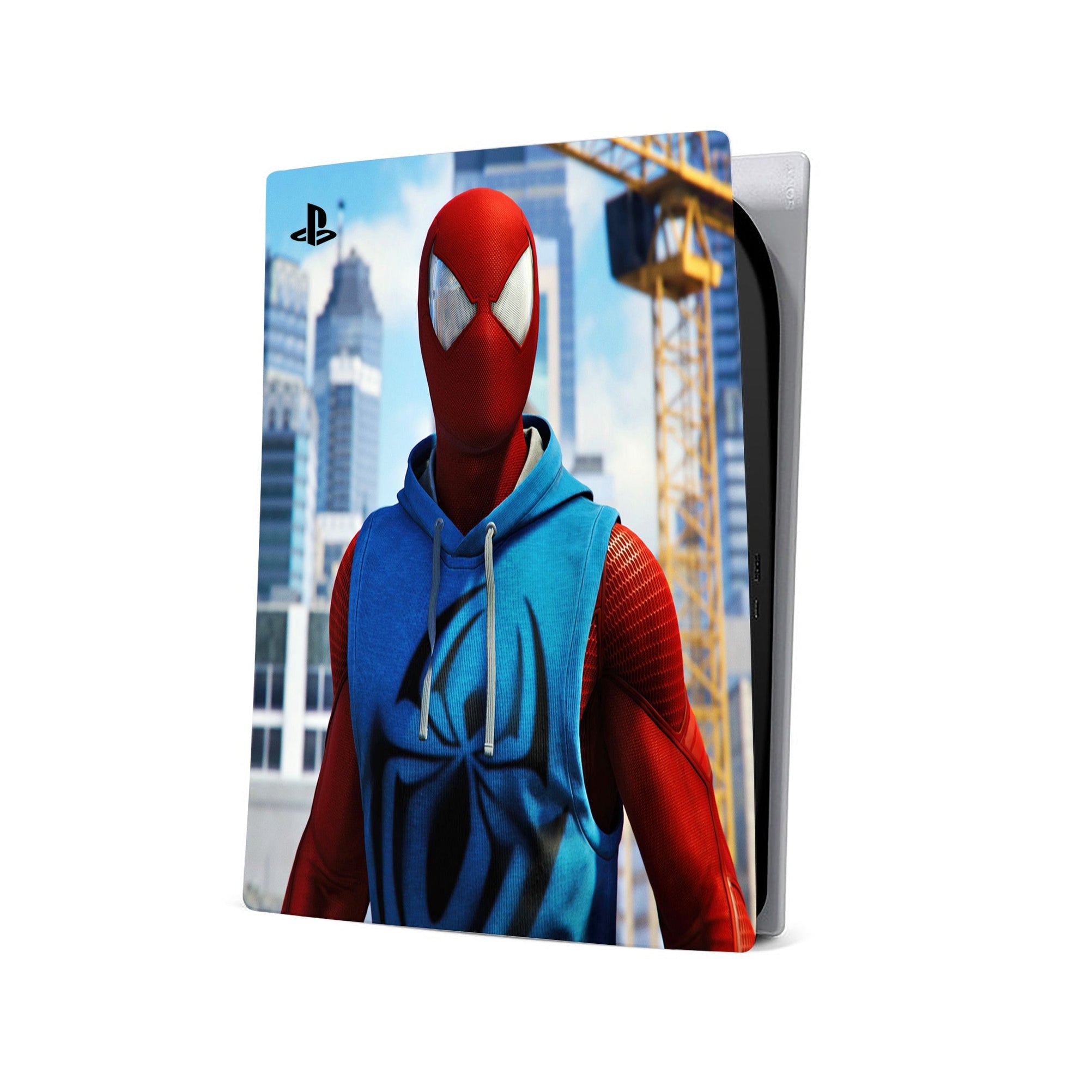 A video game skin featuring a Super Wall Crawler 8 design for the PS5 Digital.