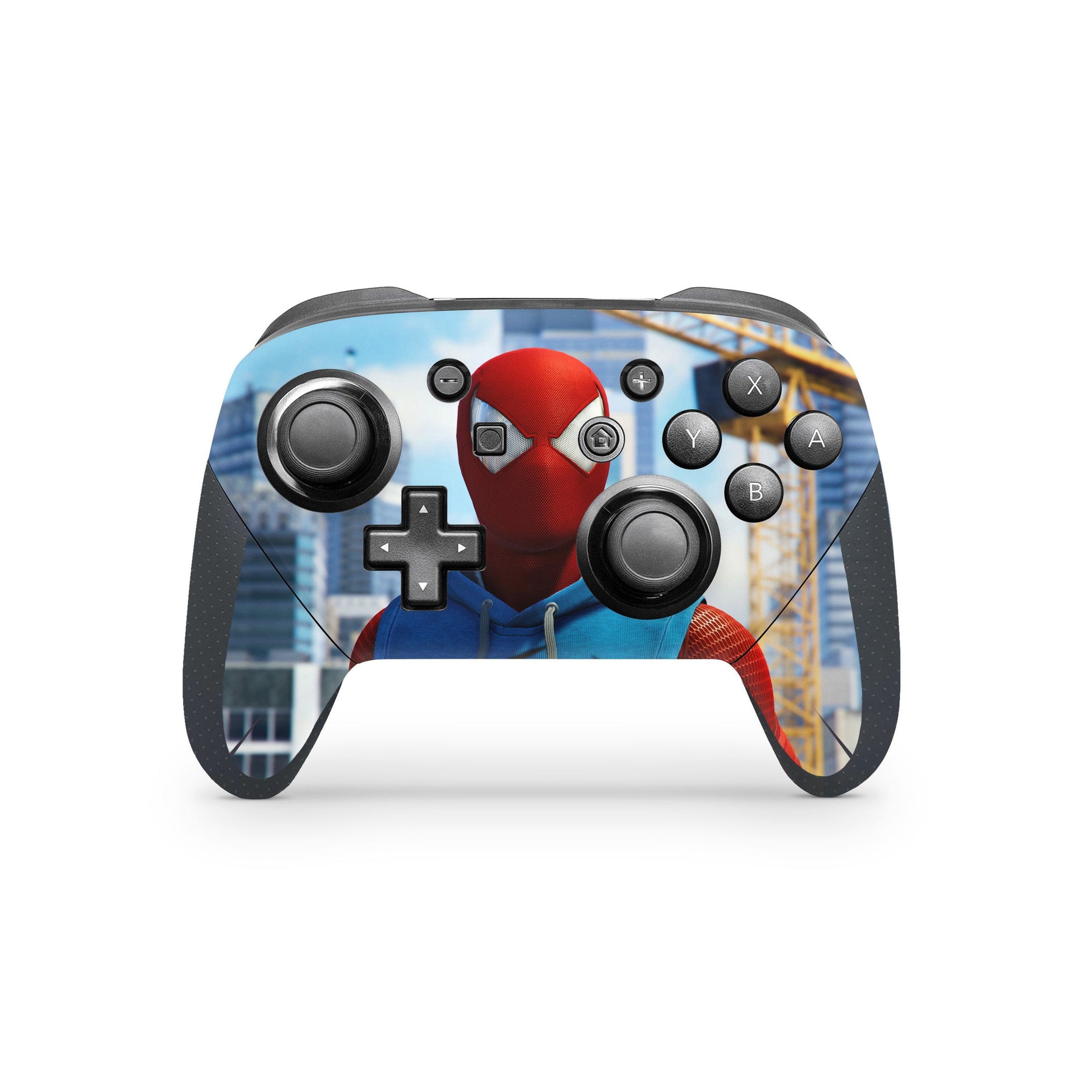 A video game skin featuring a Super Wall Crawler 8 design for the Nintendo Switch Pro Controller.