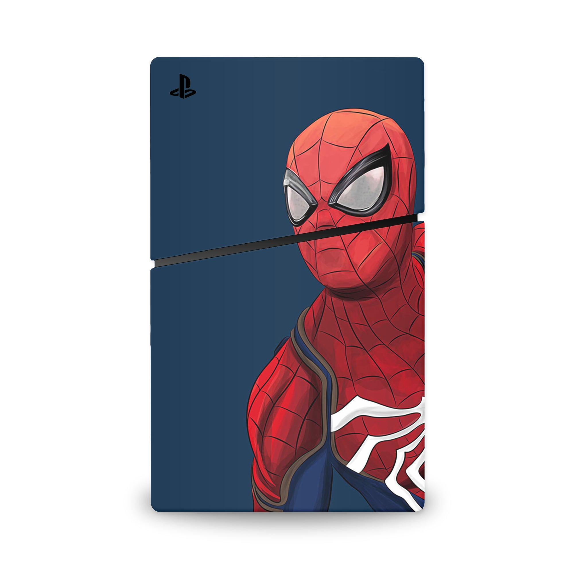 A video game skin featuring a Super Wall Crawler 9 design for the PS5 Digital Slim.