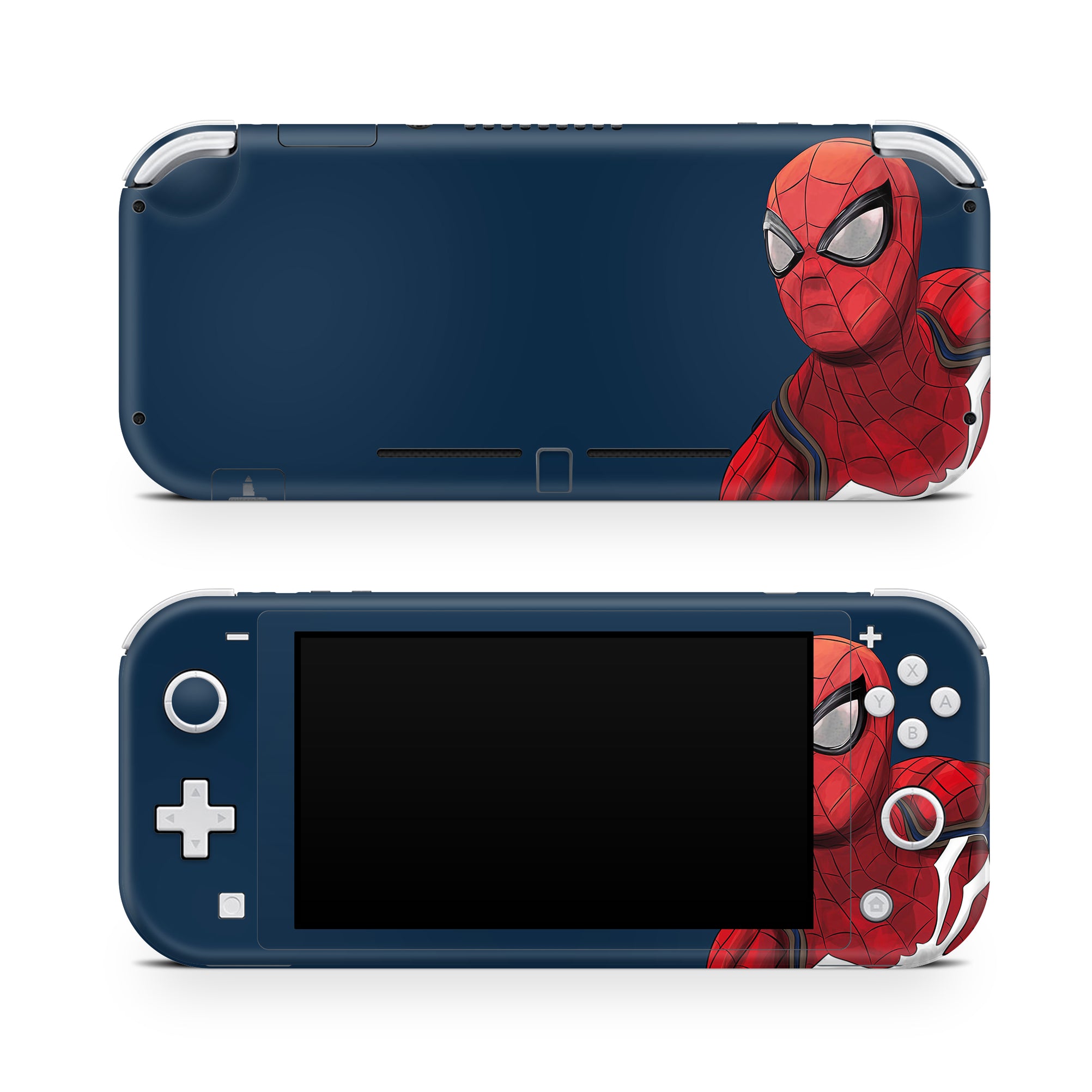 A video game skin featuring a Super Wall Crawler 9 design for the Nintendo Switch Lite.