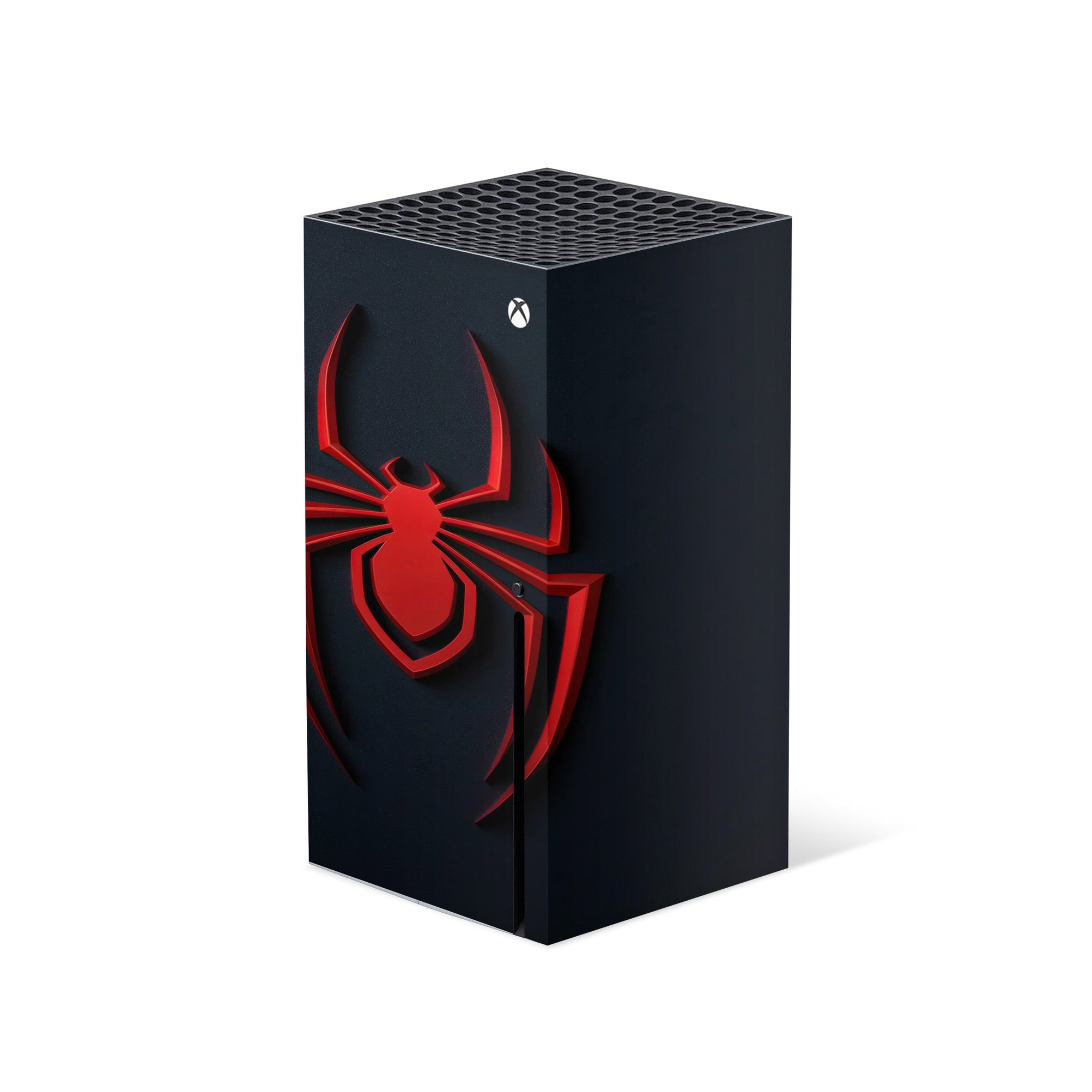 A video game skin featuring a Brooklyn Wall-Crawler Prodigy 1 design for the Xbox Series X.