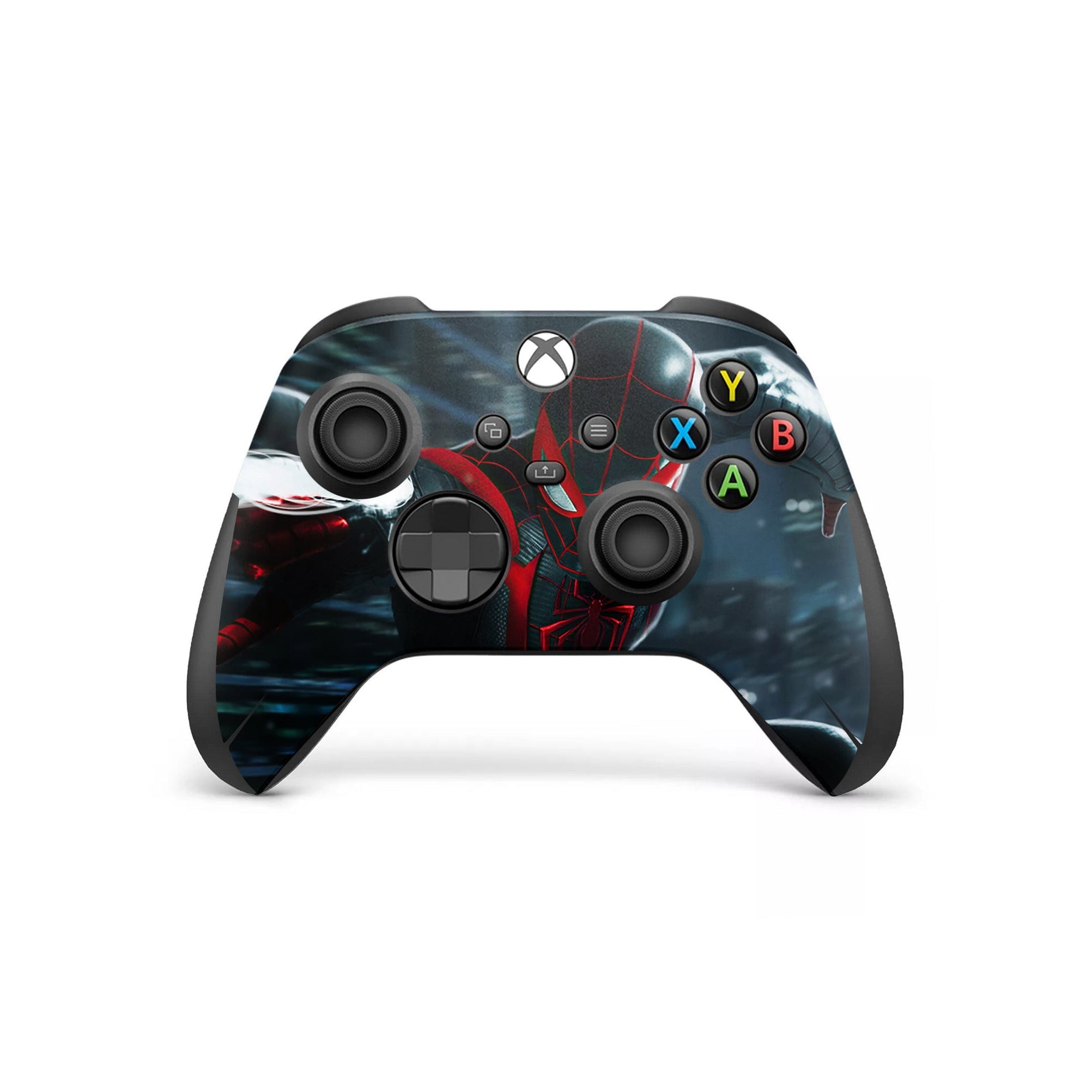 A video game skin featuring a Brooklyn Wall-Crawler Prodigy 2 design for the Xbox Series X Controller.