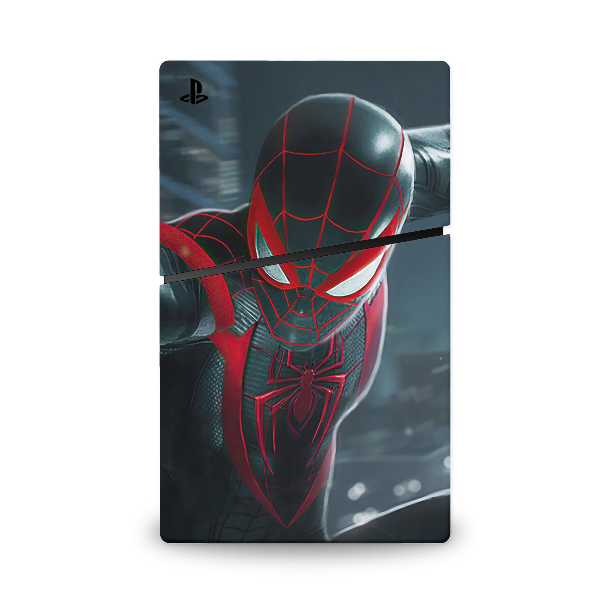 A video game skin featuring a Brooklyn Wall-Crawler Prodigy 2 design for the PS5 Digital Slim.