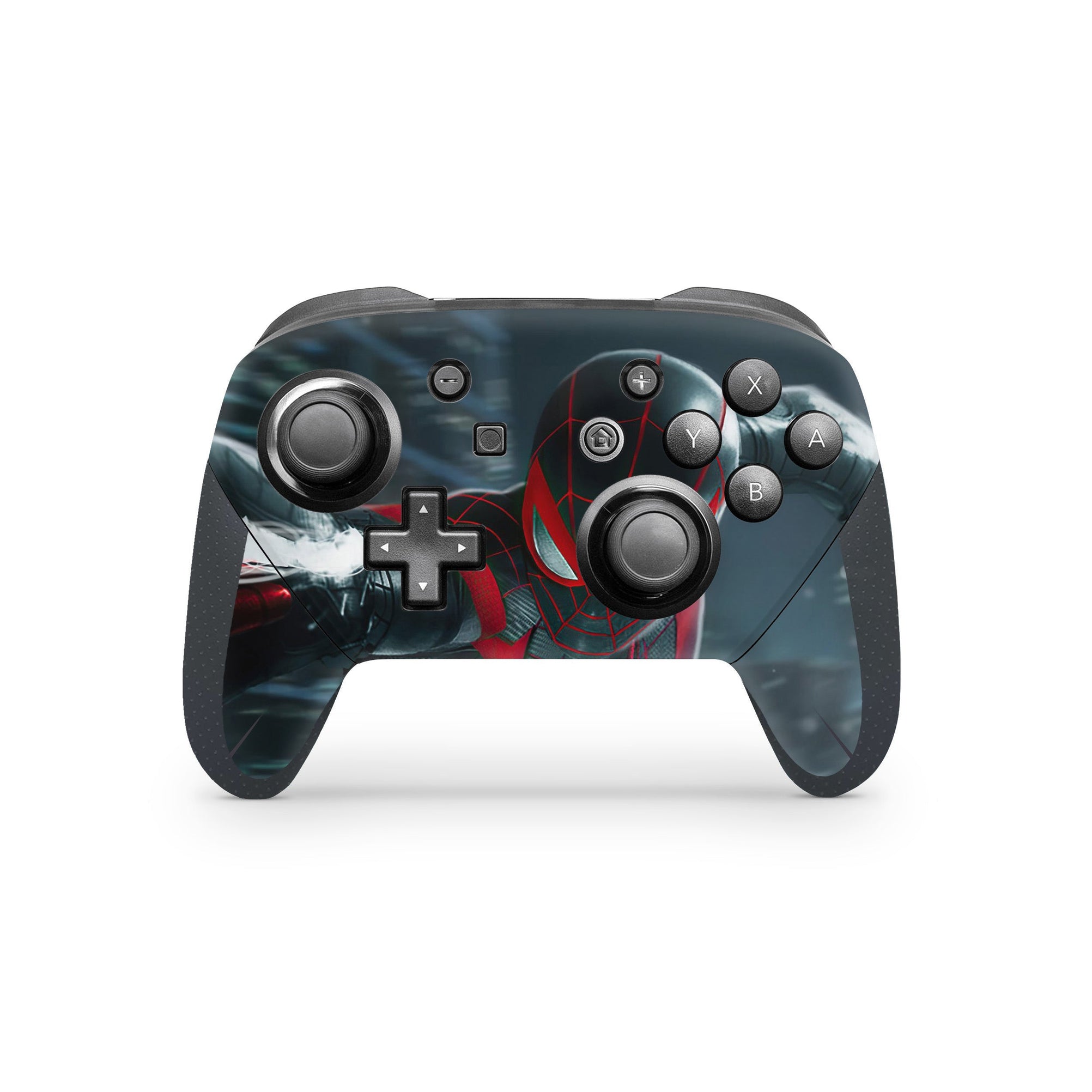 A video game skin featuring a Brooklyn Wall-Crawler Prodigy 2 design for the Nintendo Switch Pro Controller.