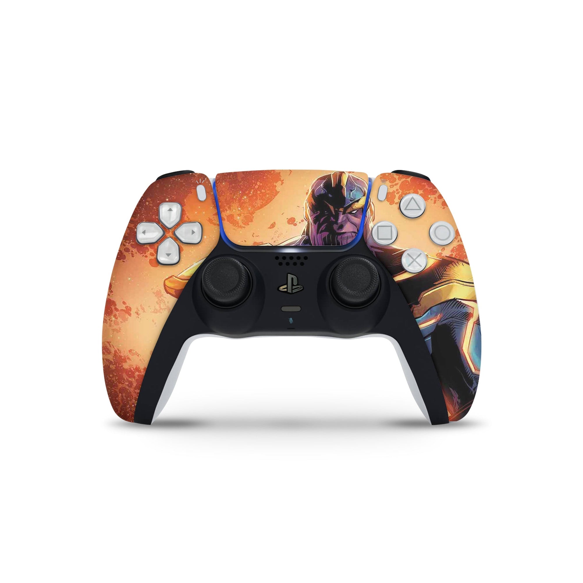 A video game skin featuring a Chaos Titan 2 design for the PS5 Controller.