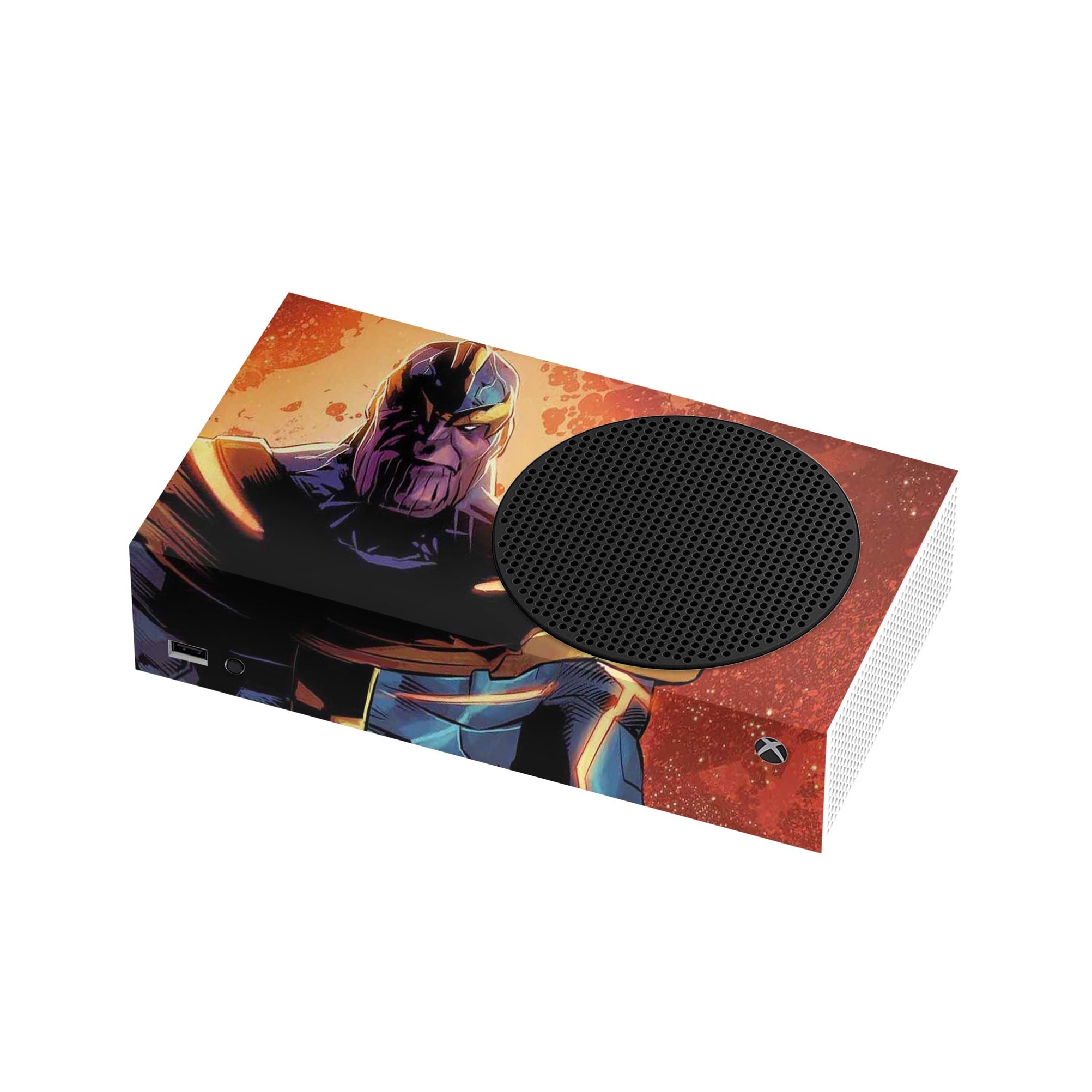 A video game skin featuring a Chaos Titan 2 design for the Xbox Series S.