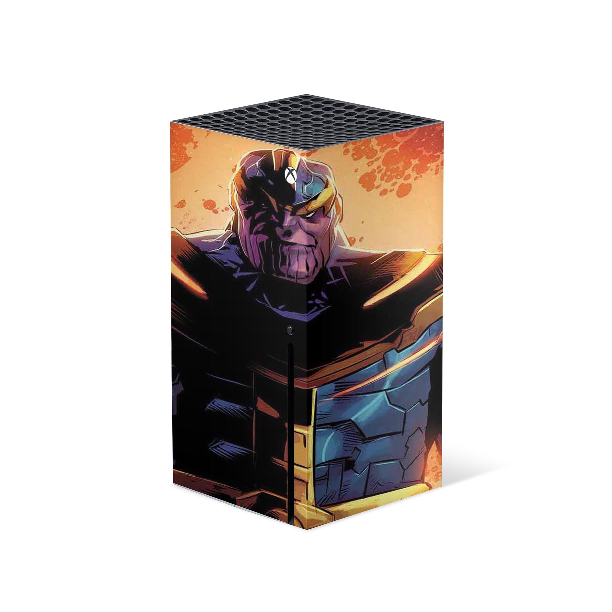 A video game skin featuring a Chaos Titan 2 design for the Xbox Series X.