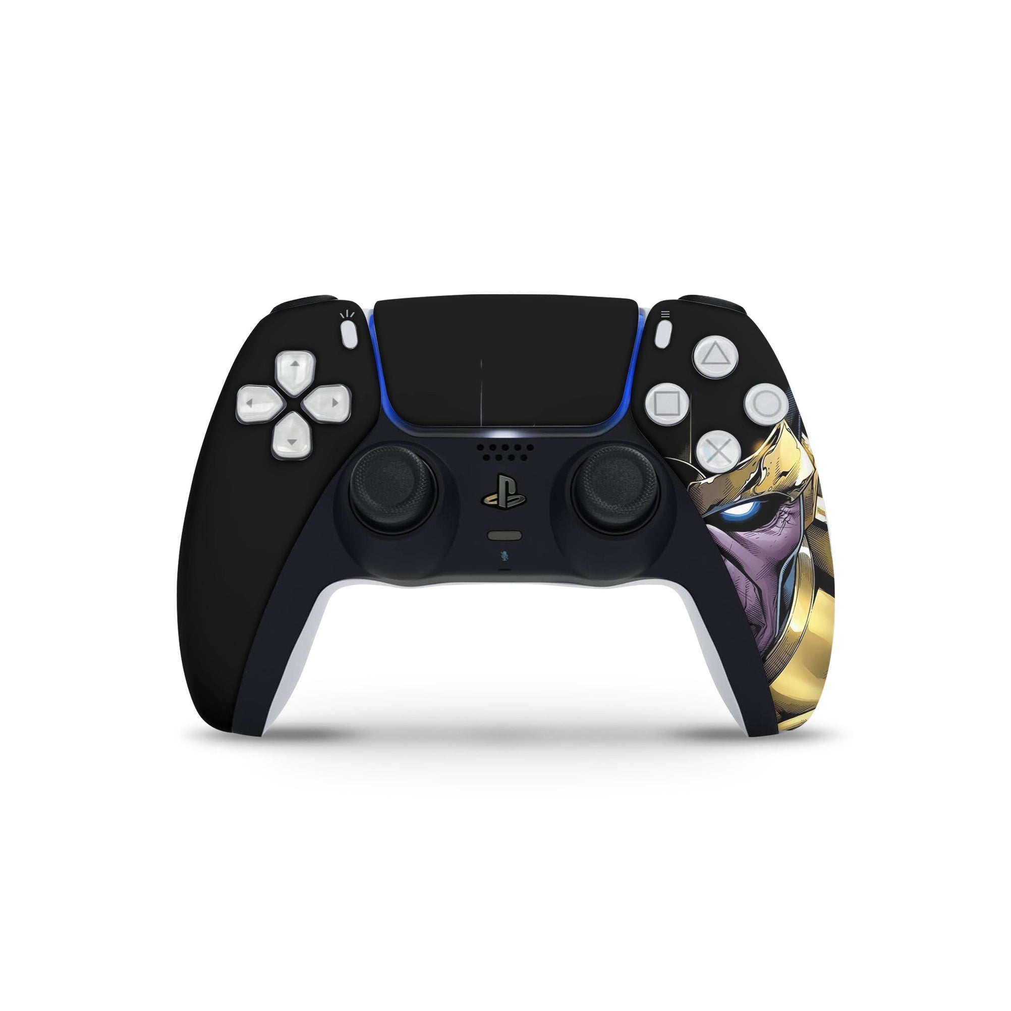 A video game skin featuring a Chaos Titan 5 design for the PS5 Controller.