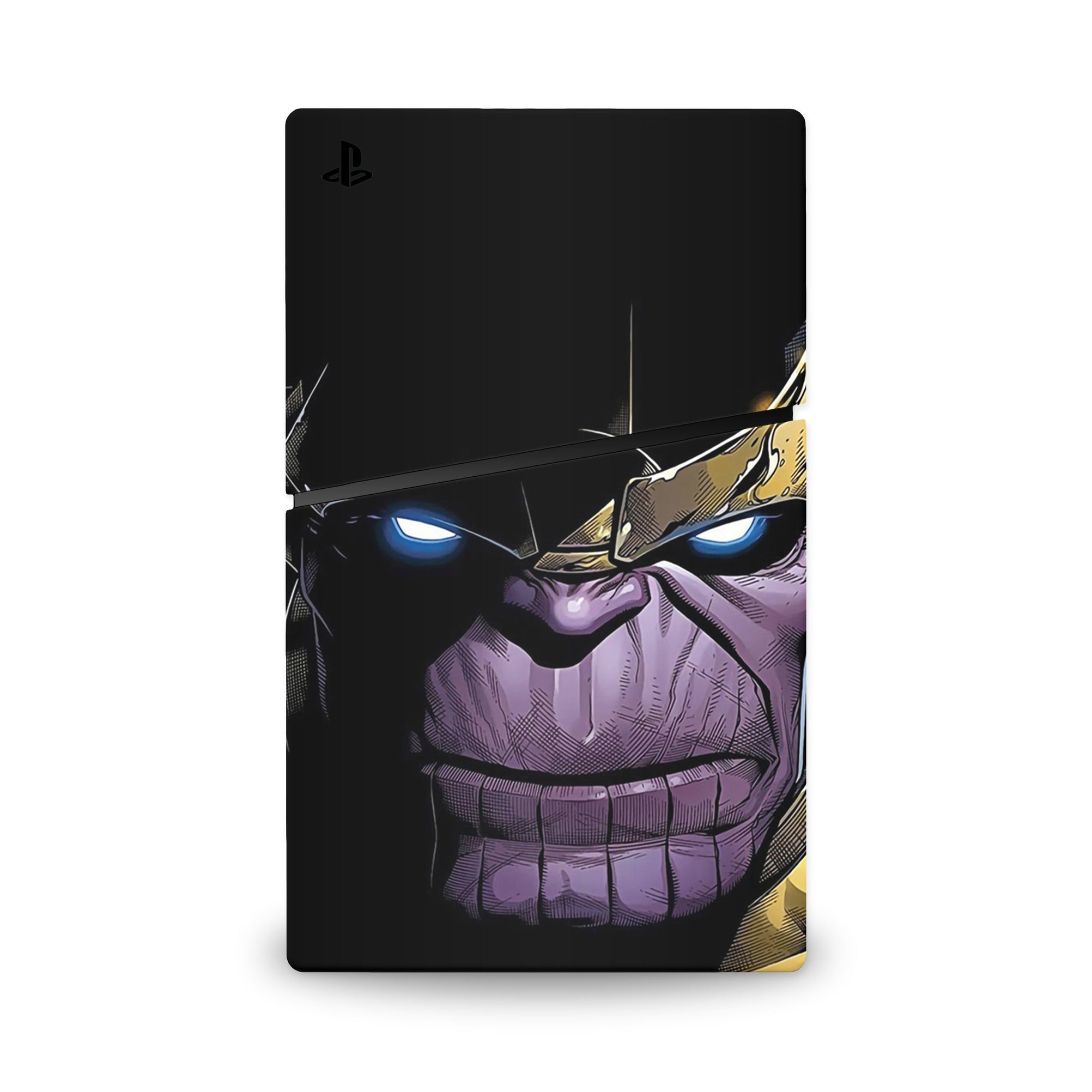 A video game skin featuring a Chaos Titan 5 design for the PS5 Slim.