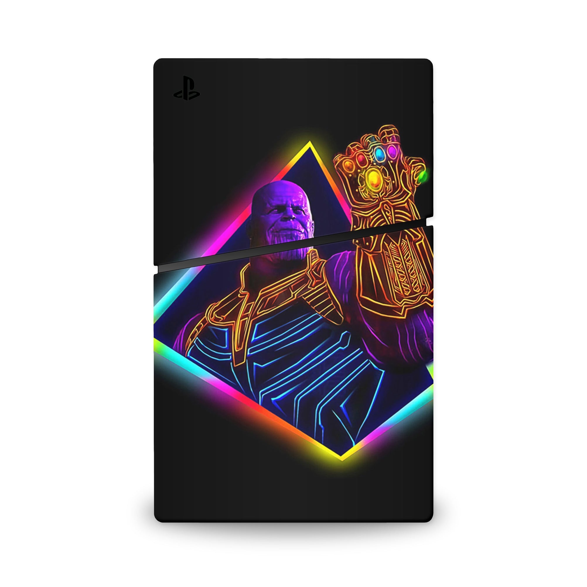 A video game skin featuring a Chaos Titan 6 design for the PS5 Slim.