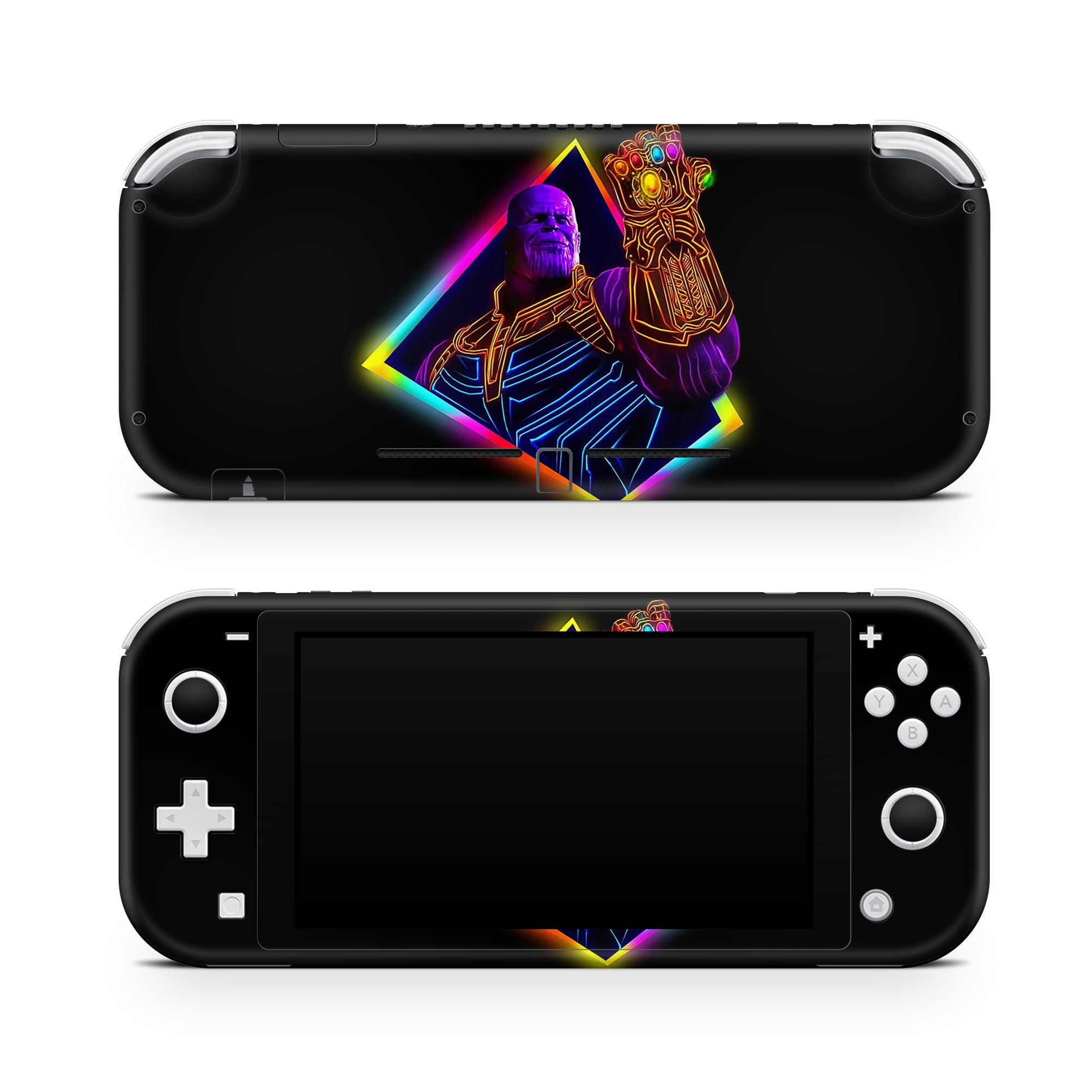 A video game skin featuring a Chaos Titan 6 design for the Nintendo Switch Lite.